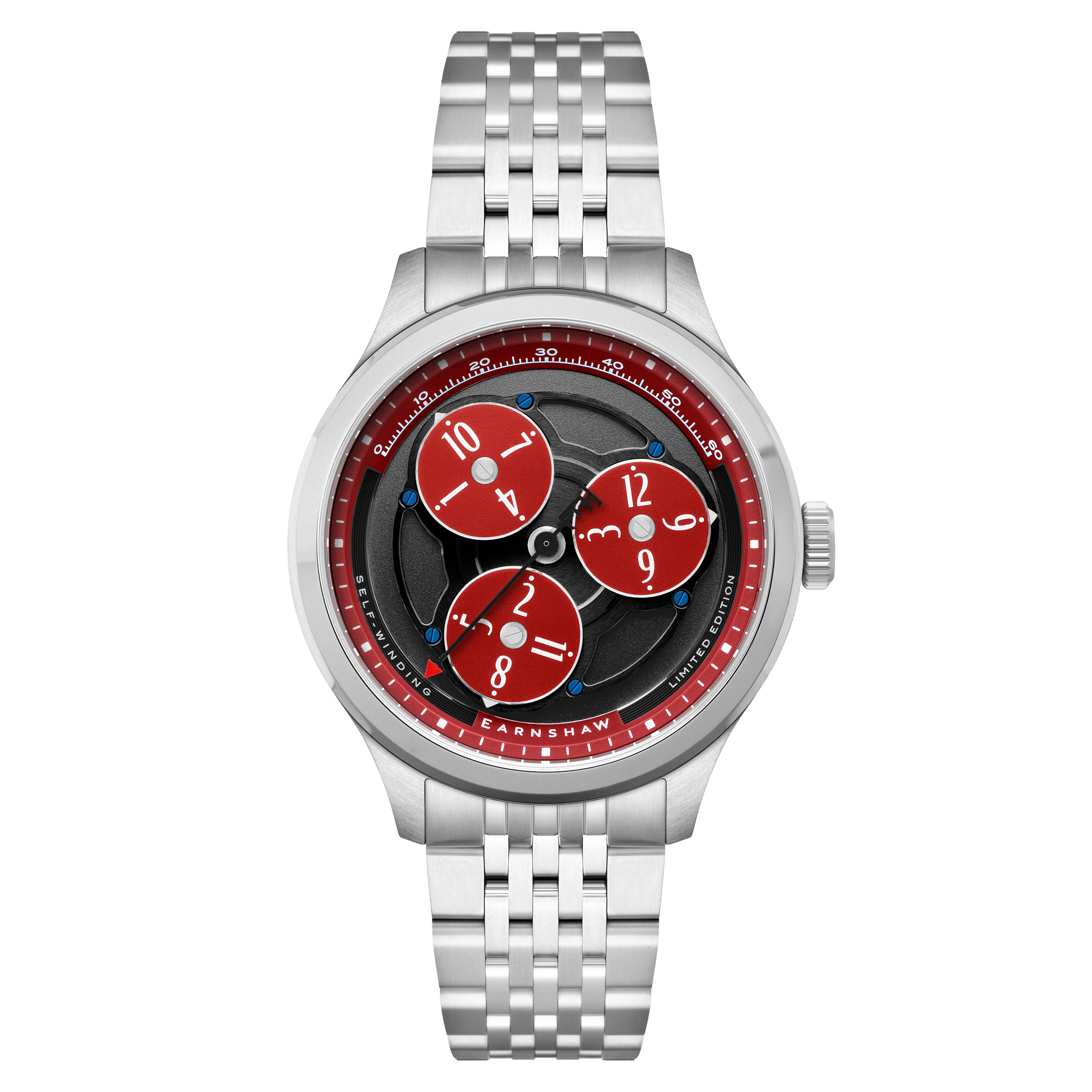 THOMAS EARNSHAW Thomas Earnshaw Engineer Hexham Trisect Automatic Limited Edition Jet Green Men's Watch ES-8304-33