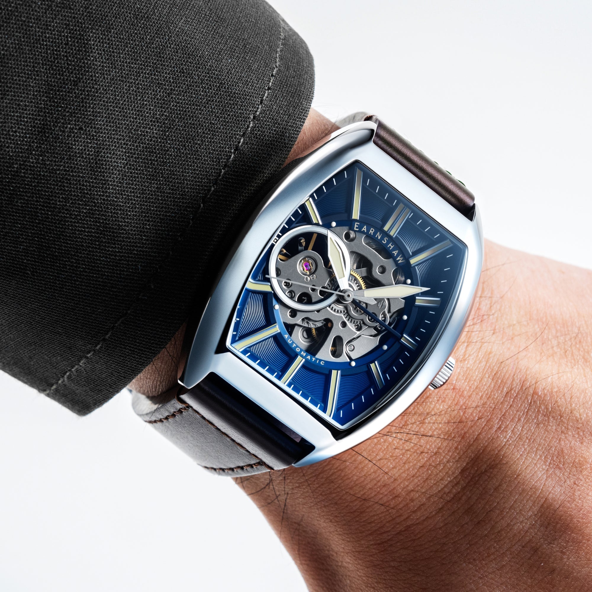 THOMAS EARNSHAW Thomas Earnshaw Heritage Beauchamp Skeleton Automatic Men's Watch ES-8310-22