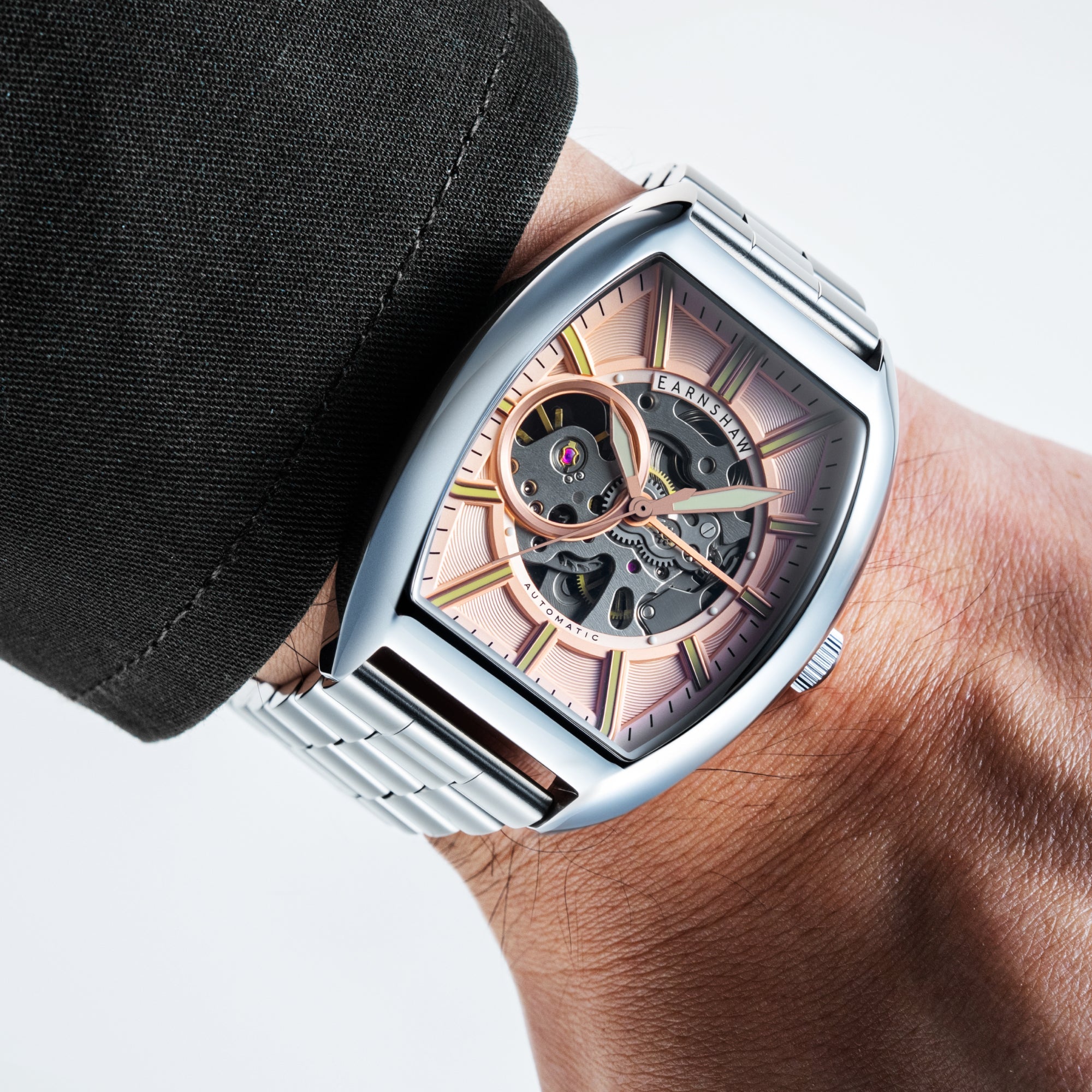 THOMAS EARNSHAW Thomas Earnshaw Heritage Beauchamp Skeleton Automatic Men's Watch ES-8310-44