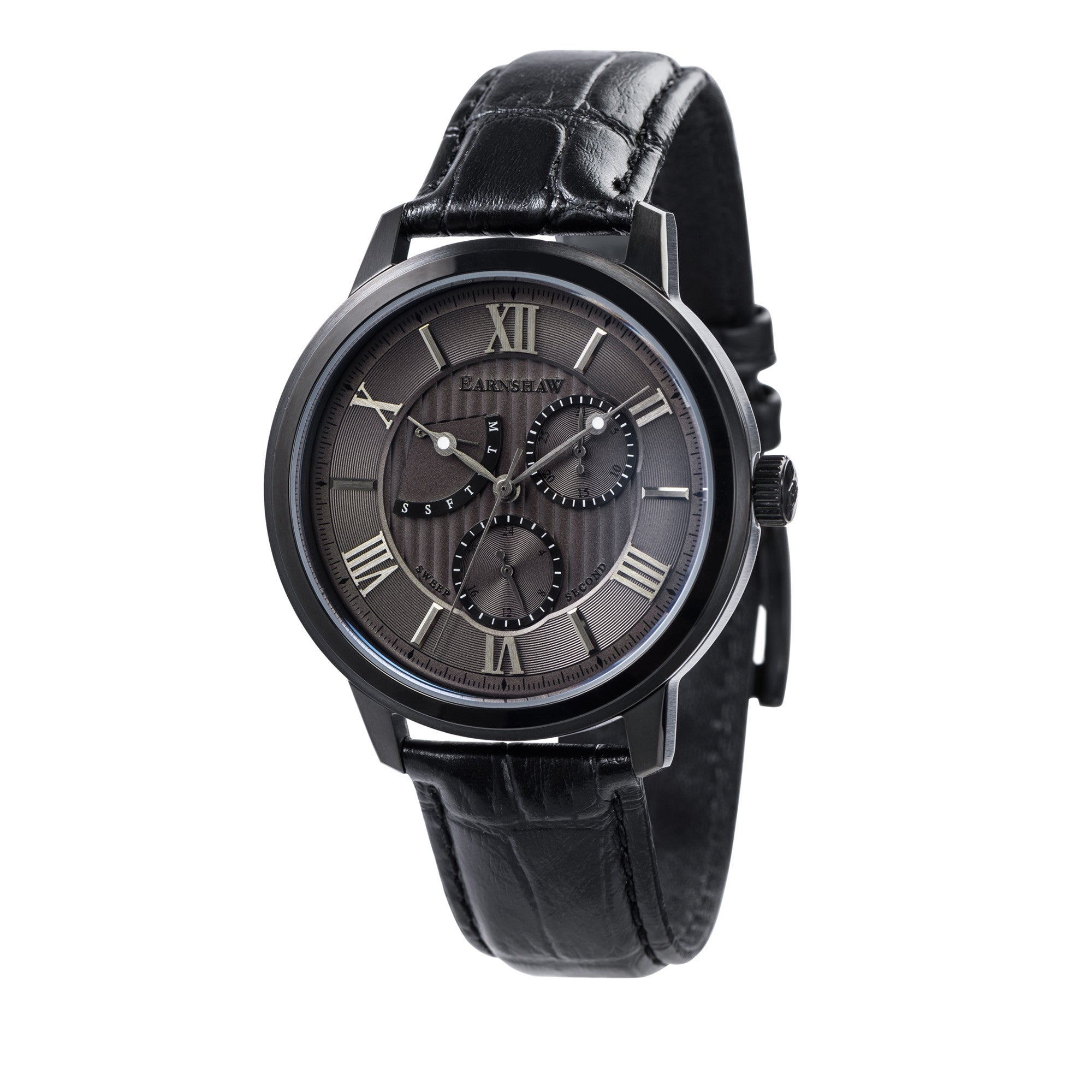 THOMAS EARNSHAW Thomas Earnshaw Cornwall Retrograde Shadow Black Men's Watch ES-8060-06