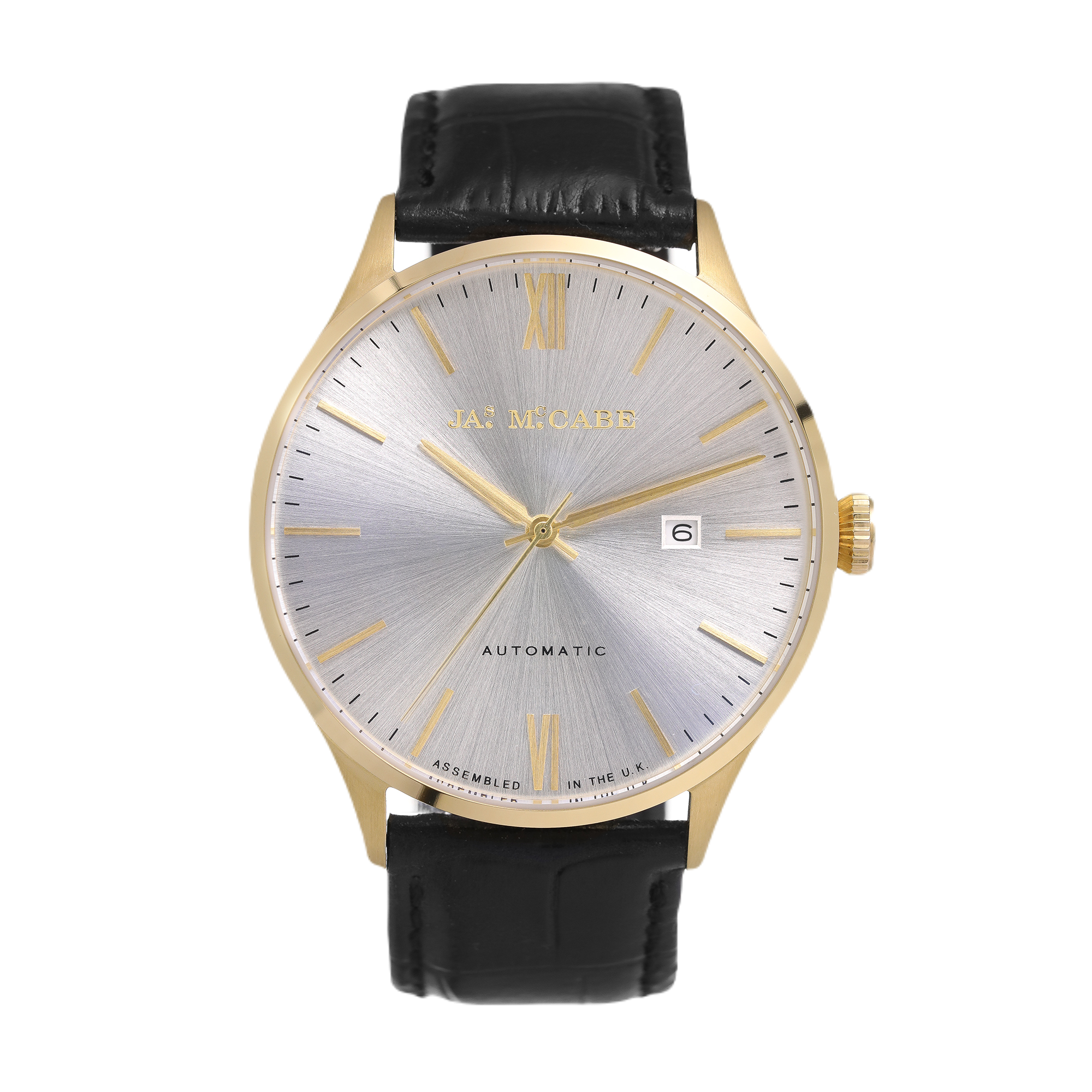 James McCabe London Automatic Silver Sunray Men's Watch JM-1025-02