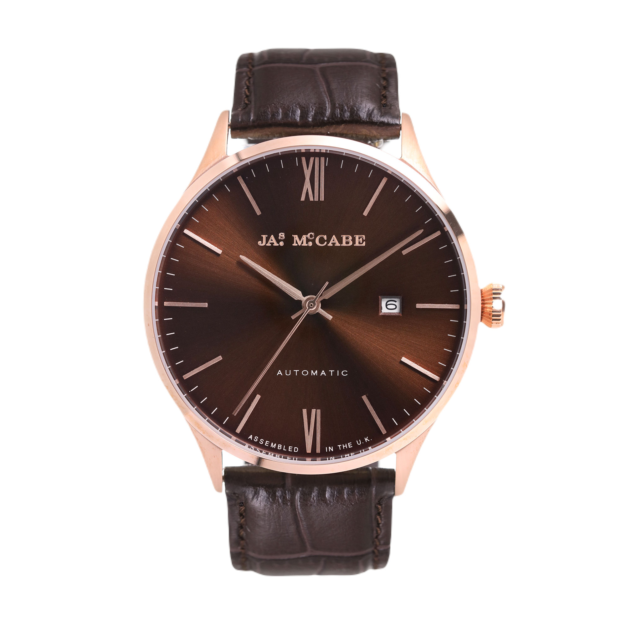 James McCabe London Automatic Cognac Brown Men's Watch JM-1025-03