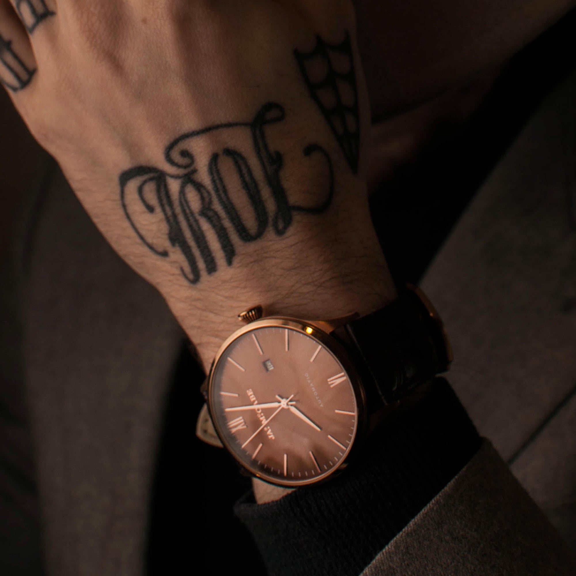 James McCabe London Automatic Cognac Brown Men's Watch JM-1025-03