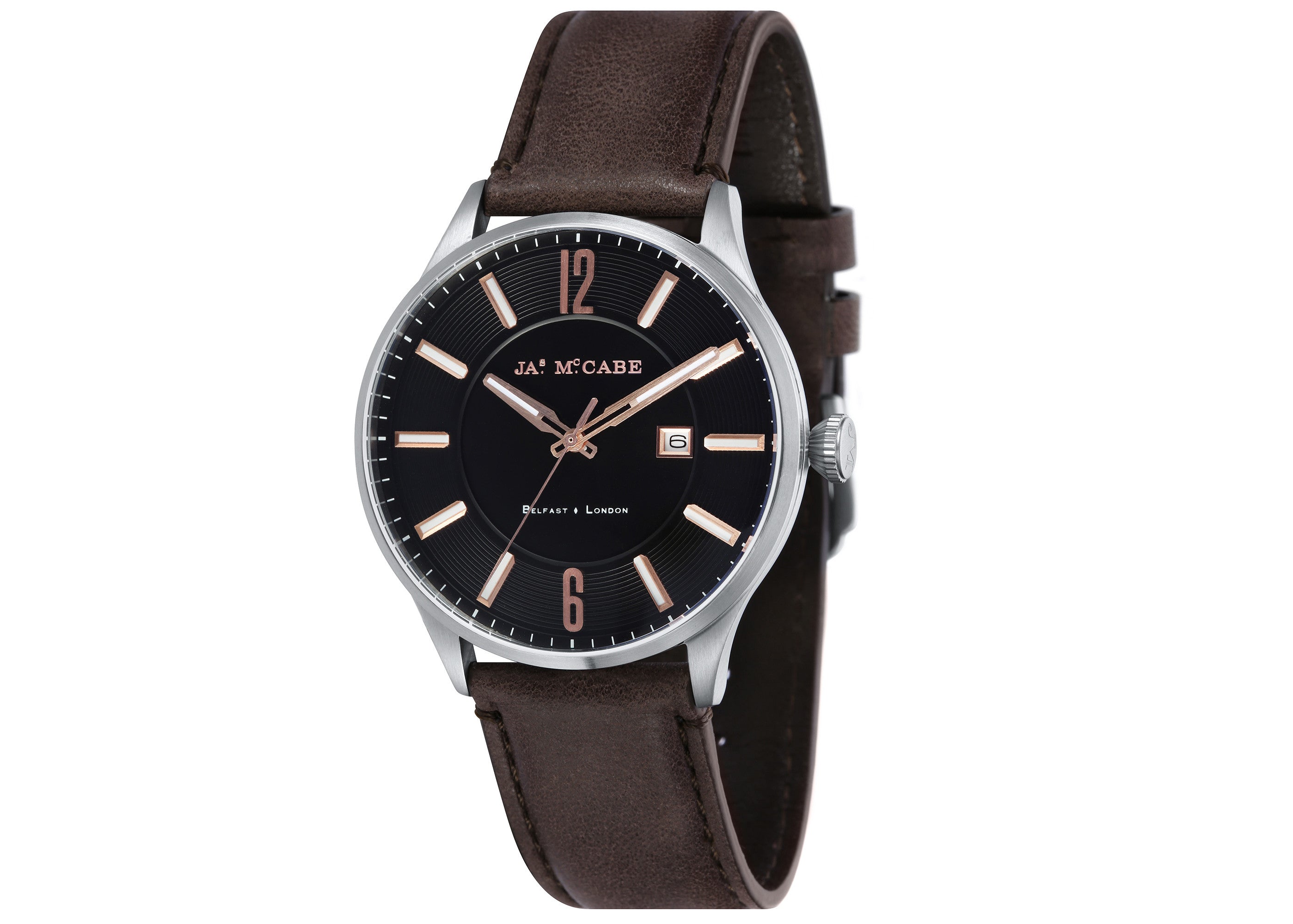 James McCabe London Commander Black Men's Watch JM-1027-01