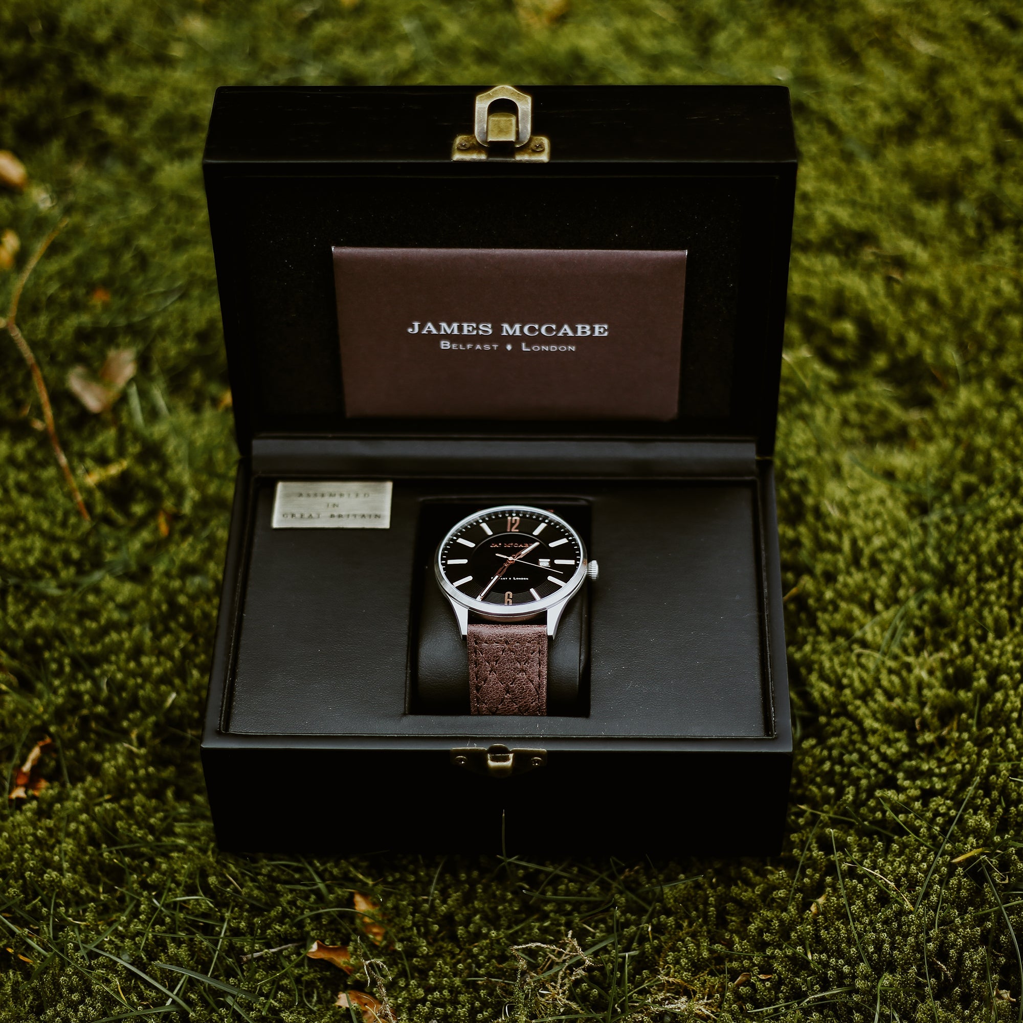 James McCabe London Cross Stitch Black Men's Watch JM-1027-06