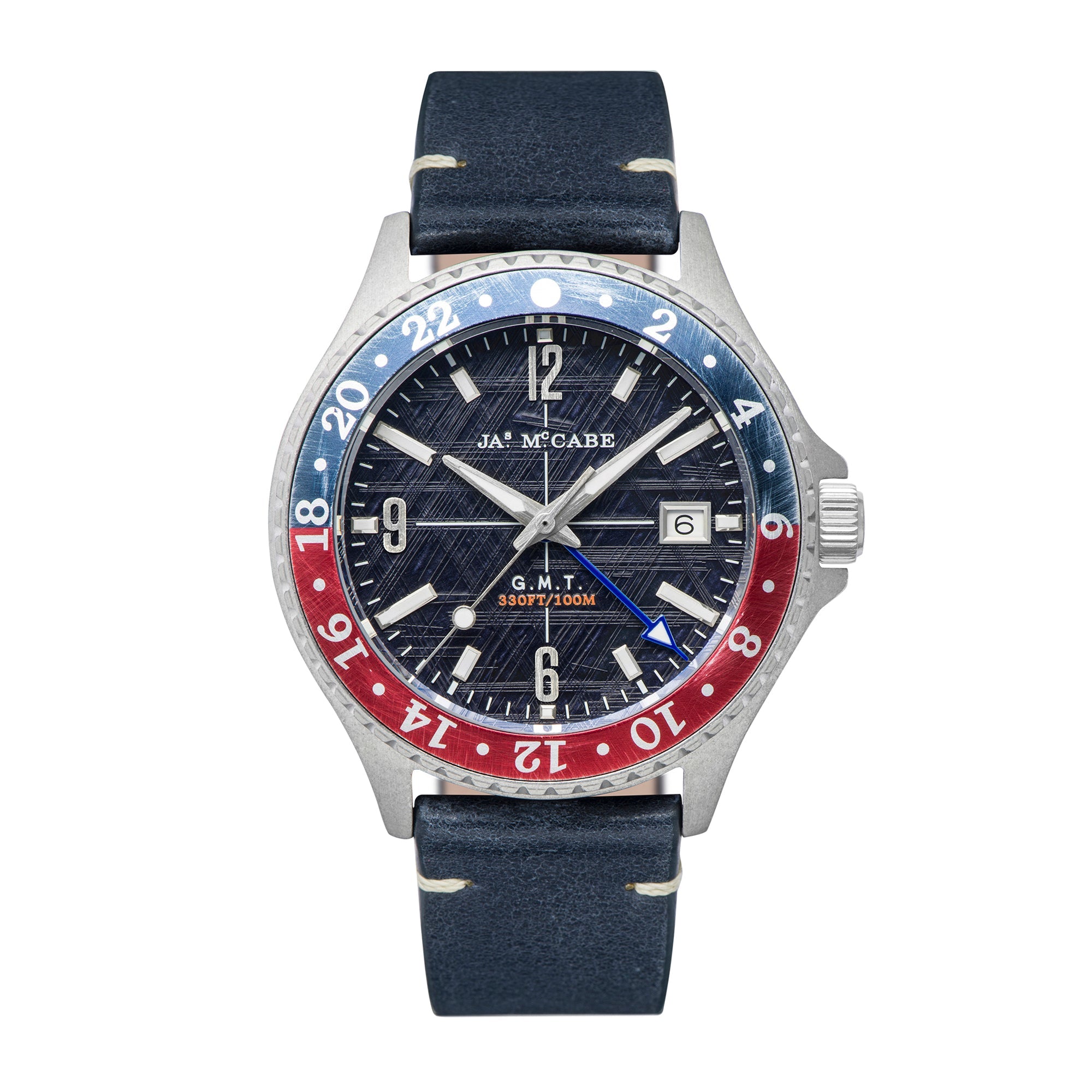 JAMES MCCABE James McCabe Baja GMT Gravel Blue Men's Watch JM-1036-01