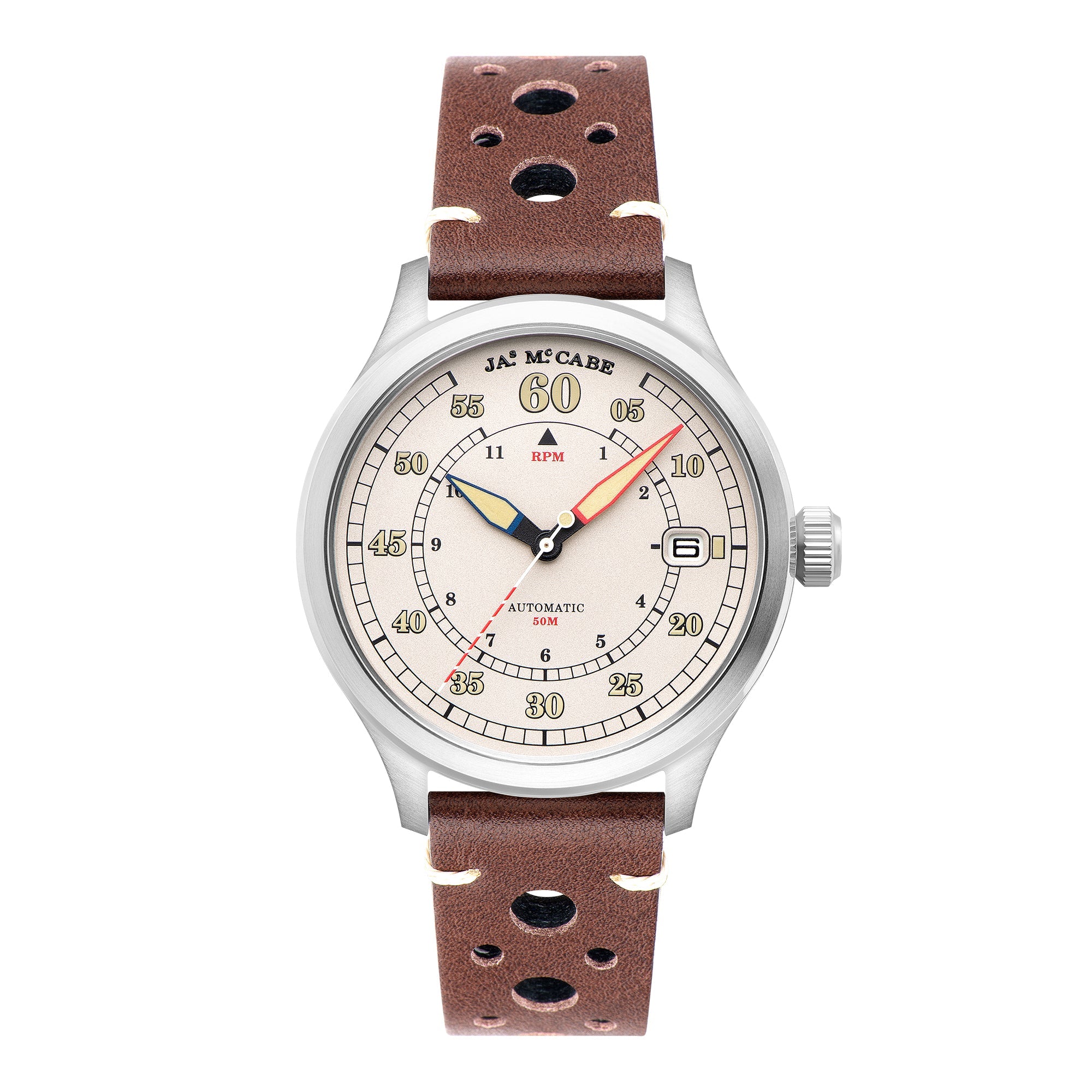 JAMES MCCABE James McCabe Irish Cream Bobber Automatic Men's Watch JM-1050-02