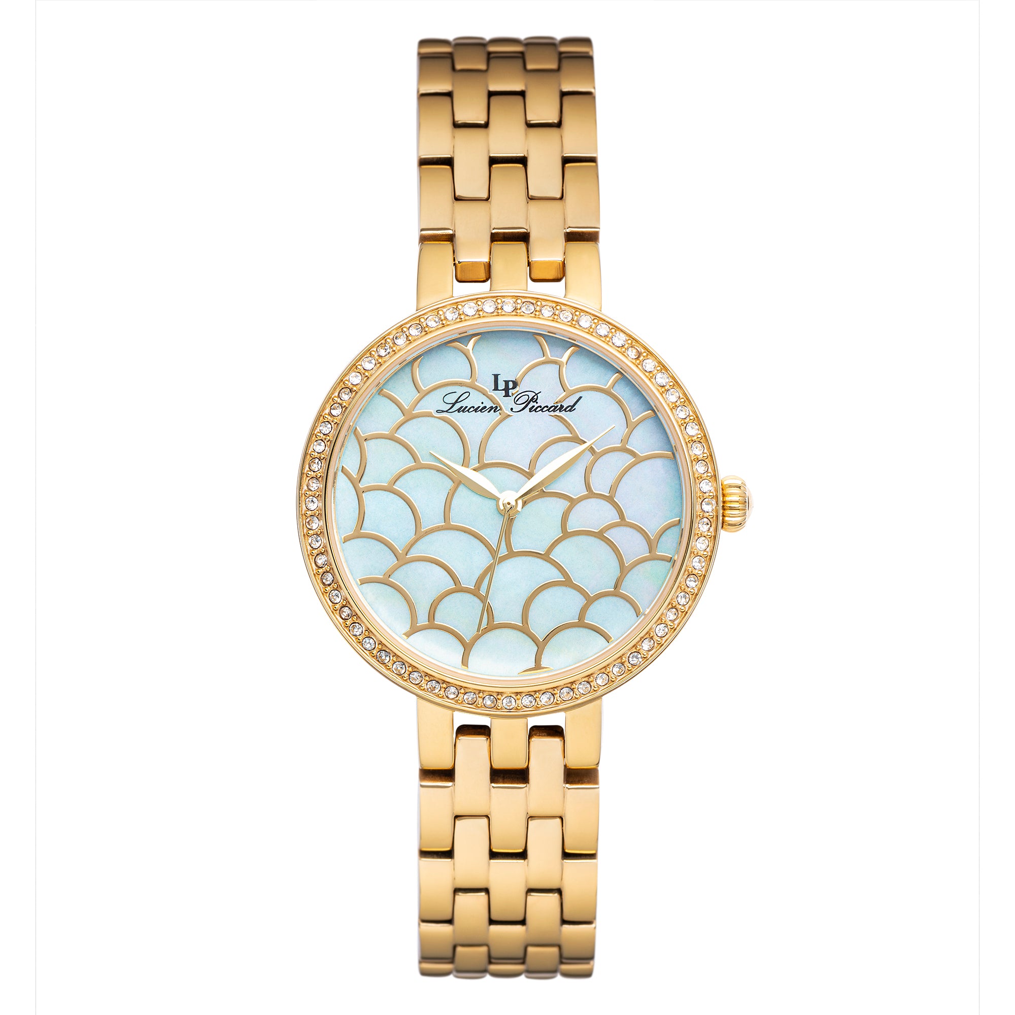 LUCIEN PICCARD Lucien Piccard Ava Quartz Men's Watch Blue Mother Of Pearl LP-28022-YG-102MOP