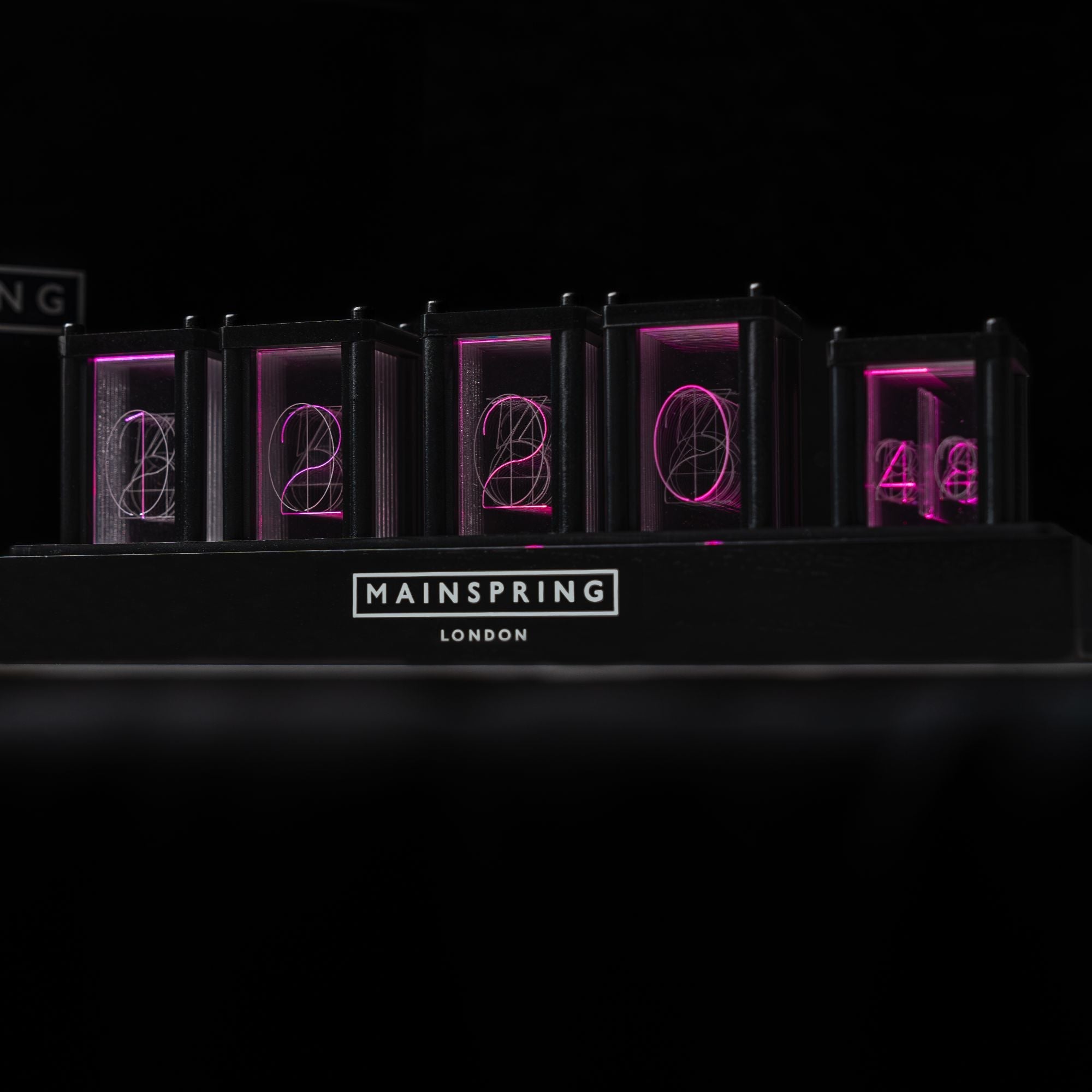 MAINSPRING Neo Nixie Desk Clock - Black