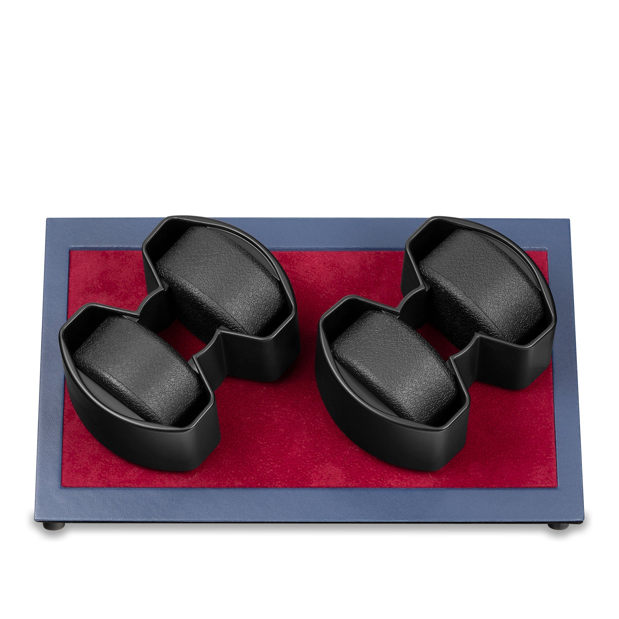 Mainspring Oxford Augustine 4-Slot Watch Winder -  Navy Blue - MS-WIN-AUG4-01