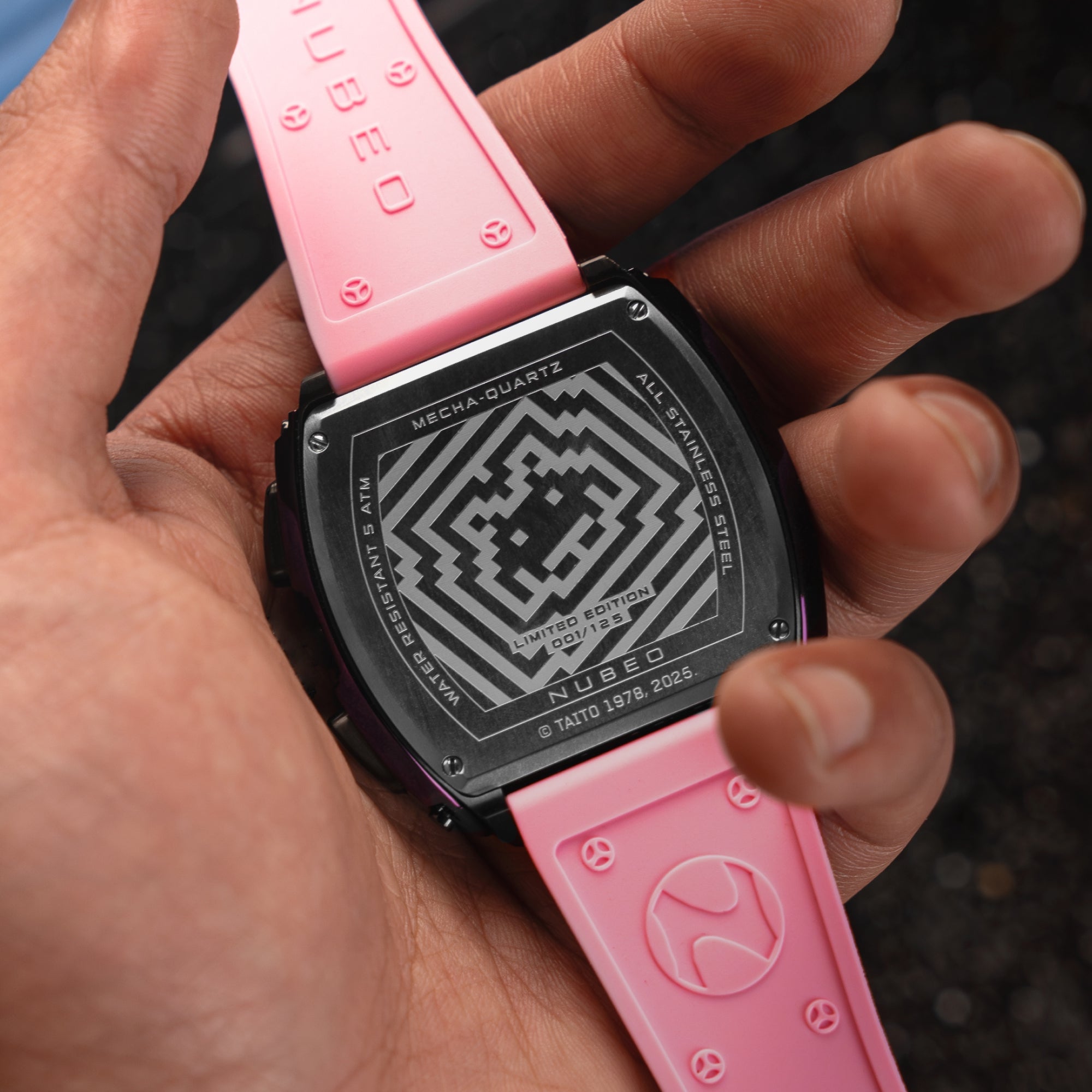 NUBEO Nubeo Magellan Chronograph Space Invaders Limited Edition Nebula Purple Men's Watch NB-6024-SI-07