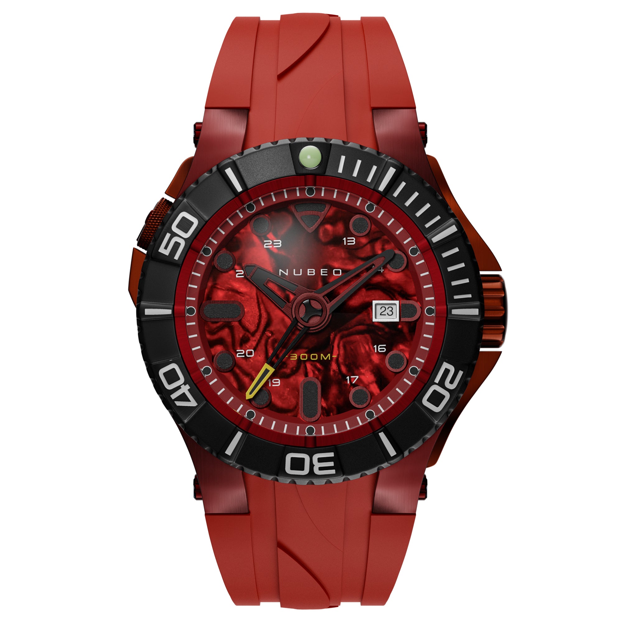 NUBEO Nubeo Manta Automatic Limited Edition Red Abalone Men's Watch NB-6054-07