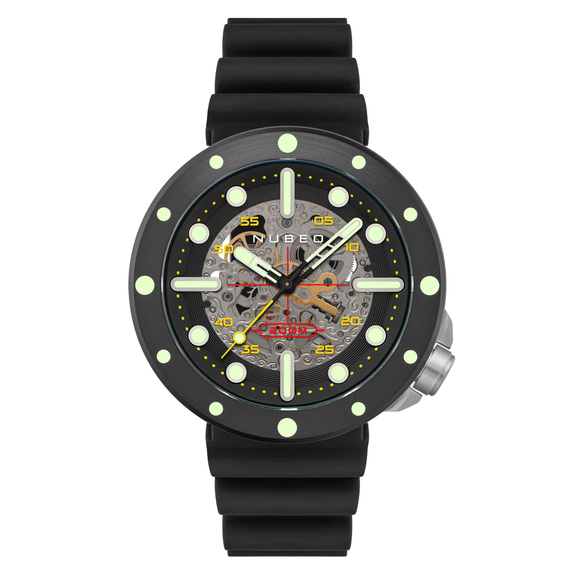 NUBEO Nubeo Space Cassini Men's Automatic Skeleton Night Watch NB-6058-04