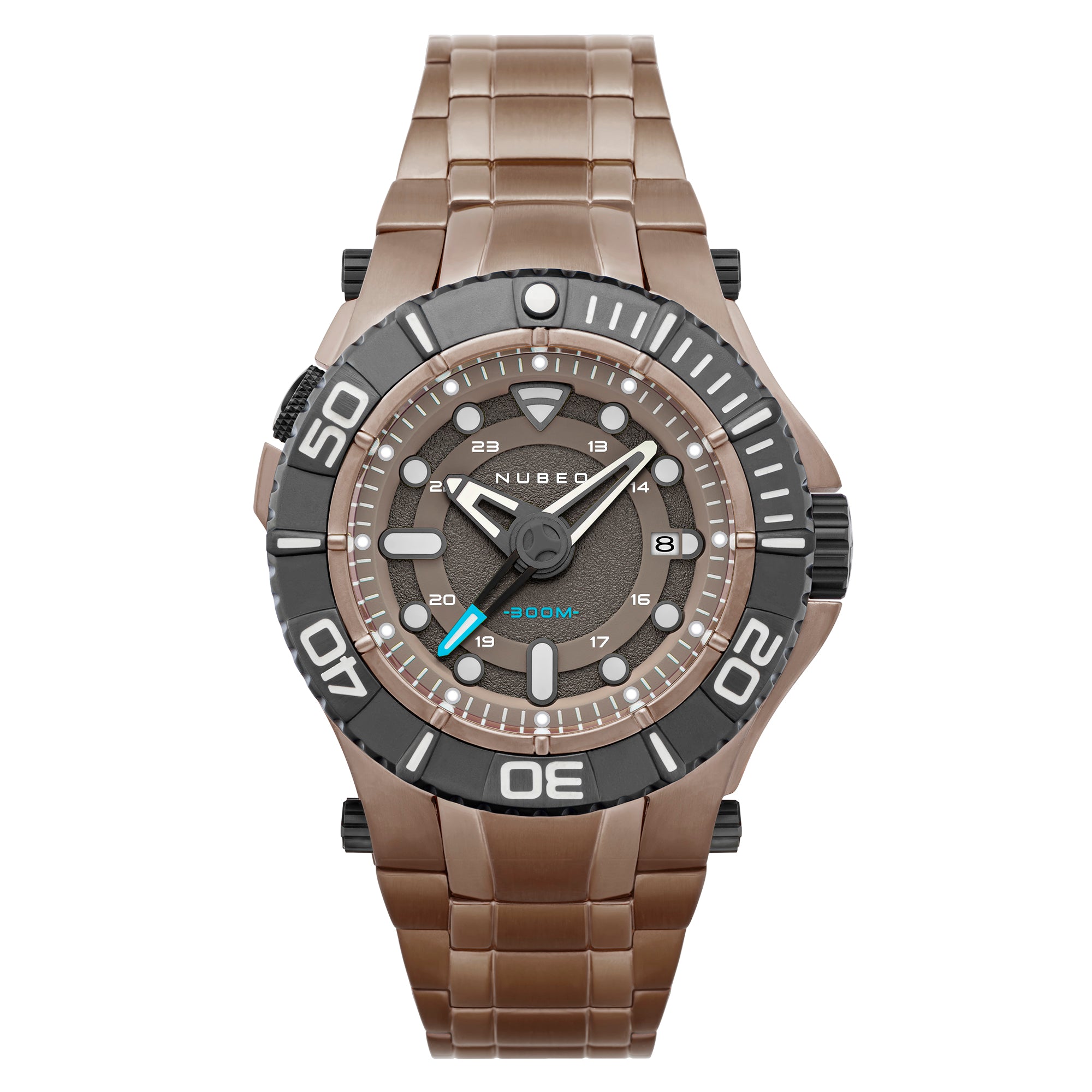NUBEO Nubeo Ocean Manta Mid Automatic Limited Edition Golden Bark Men's Watch NB-6059-11