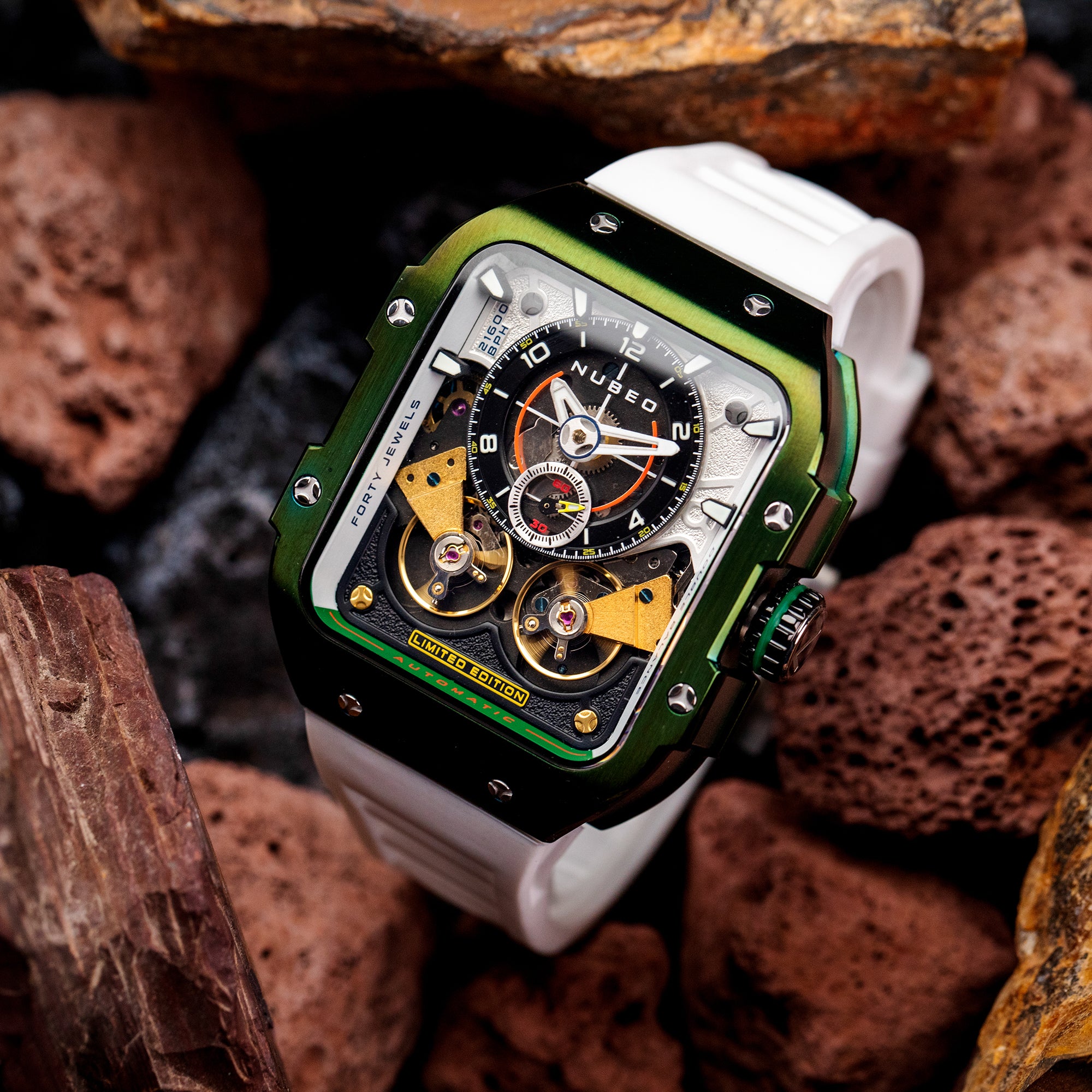 Nubeo Nubeo Maven Automatic Limited Edition Industry Green Men's Watch NB-6077-06
