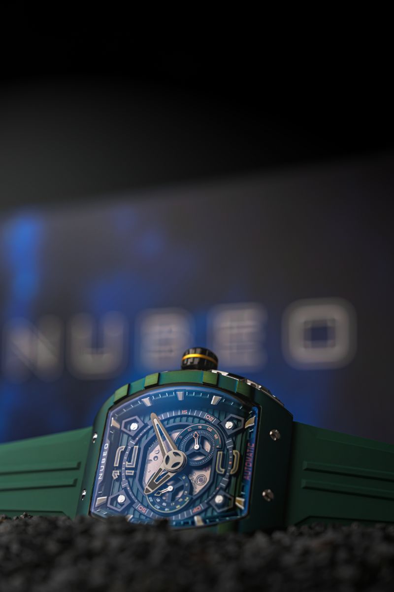 NUBEO Nubeo Magellan 24H Automatic Dark Green Men's Watch NB-6087-05