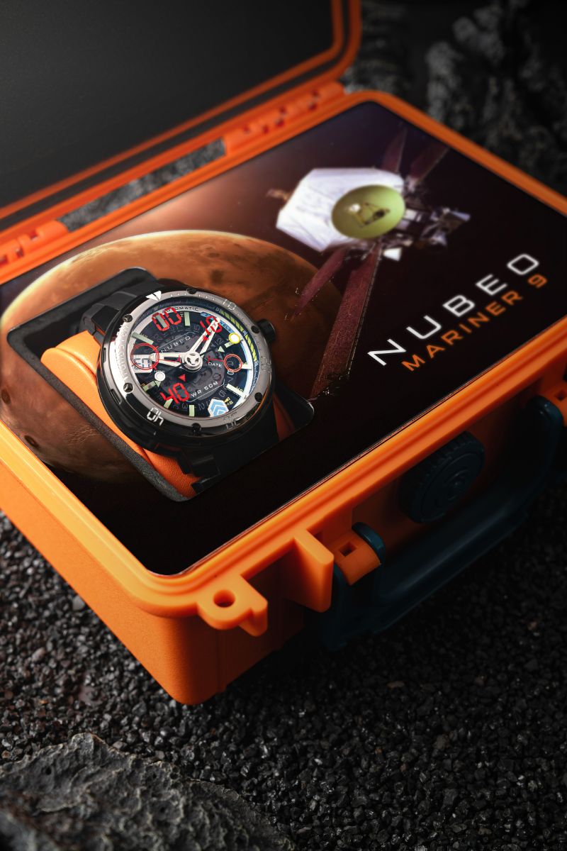 NUBEO Nubeo Mariner 9 Automatic Limited Edition Space Black Men's Watch NB-6090-22