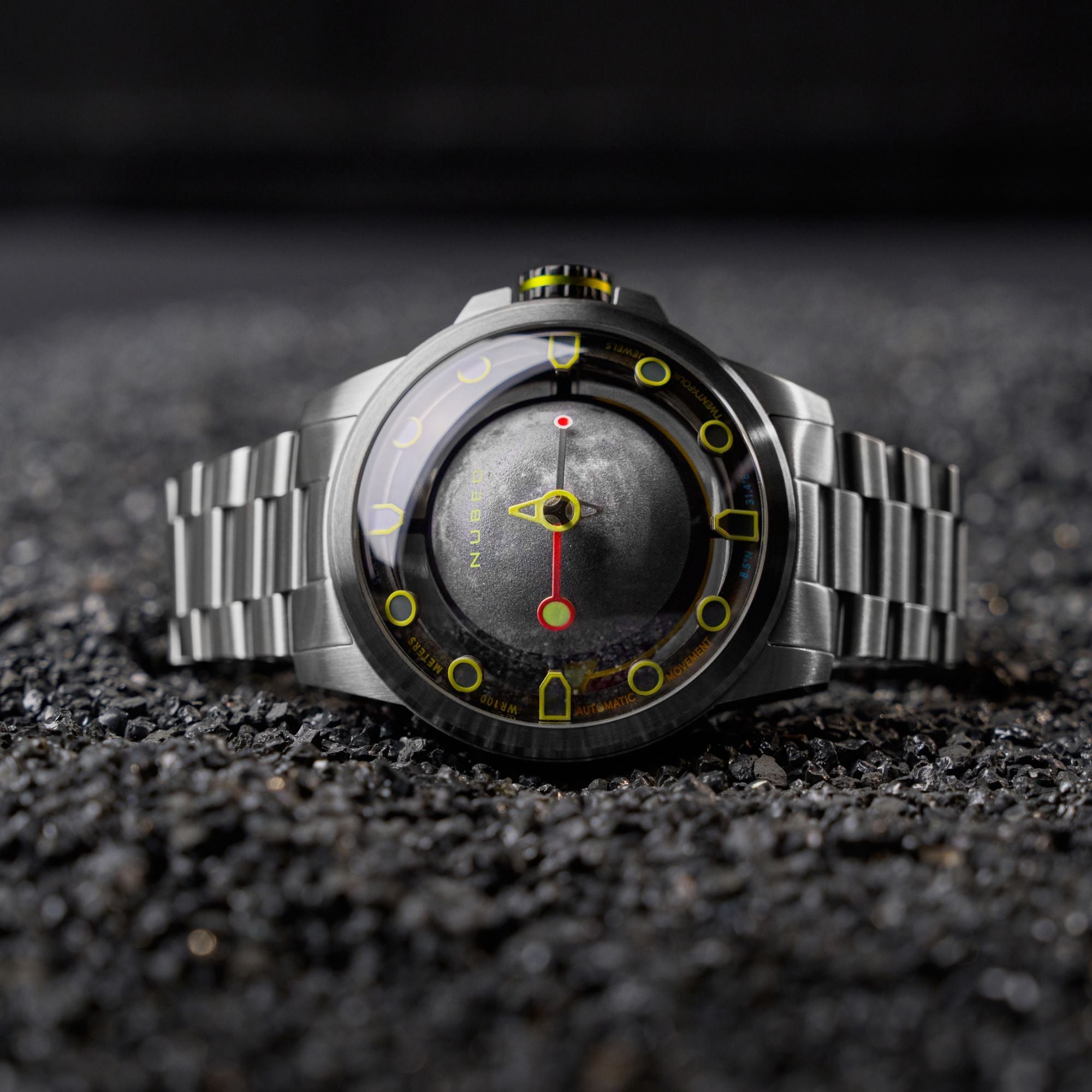 NUBEO Nubeo Tranquility Automatic Limited Edition Full Moon Steel Men's Watch NB-6091-11