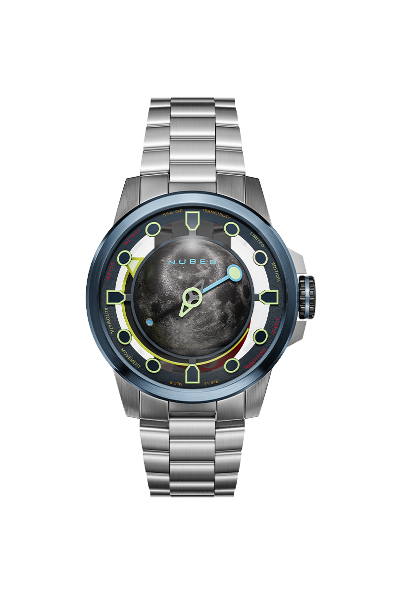 NUBEO Nubeo Tranquility Automatic Limited Edition Crescent Blue Men's Watch NB-6091-22