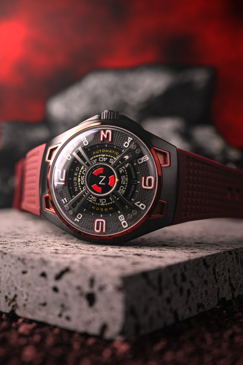 NUBEO Nubeo Oao Automatic Limited Edition Mars Red Men's Watch NB-6094-02