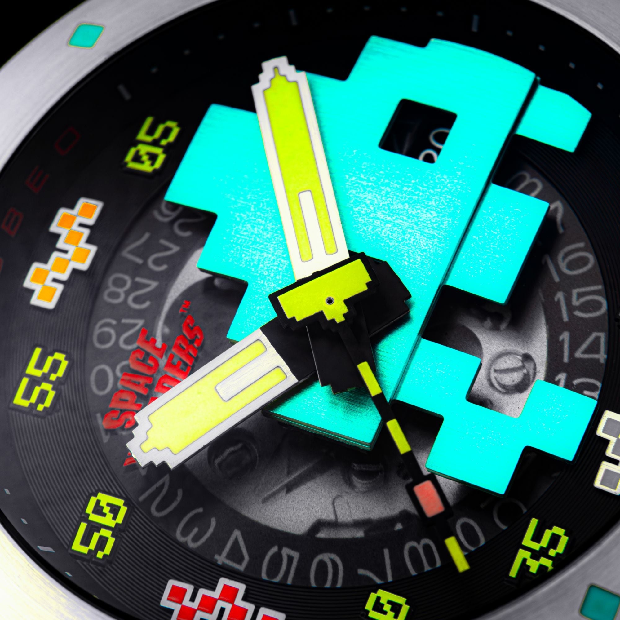 NUBEO Nubeo Cassini Automatic Space Invaders Limited Edition Blaster Blue Men's Watch NB-6103-02