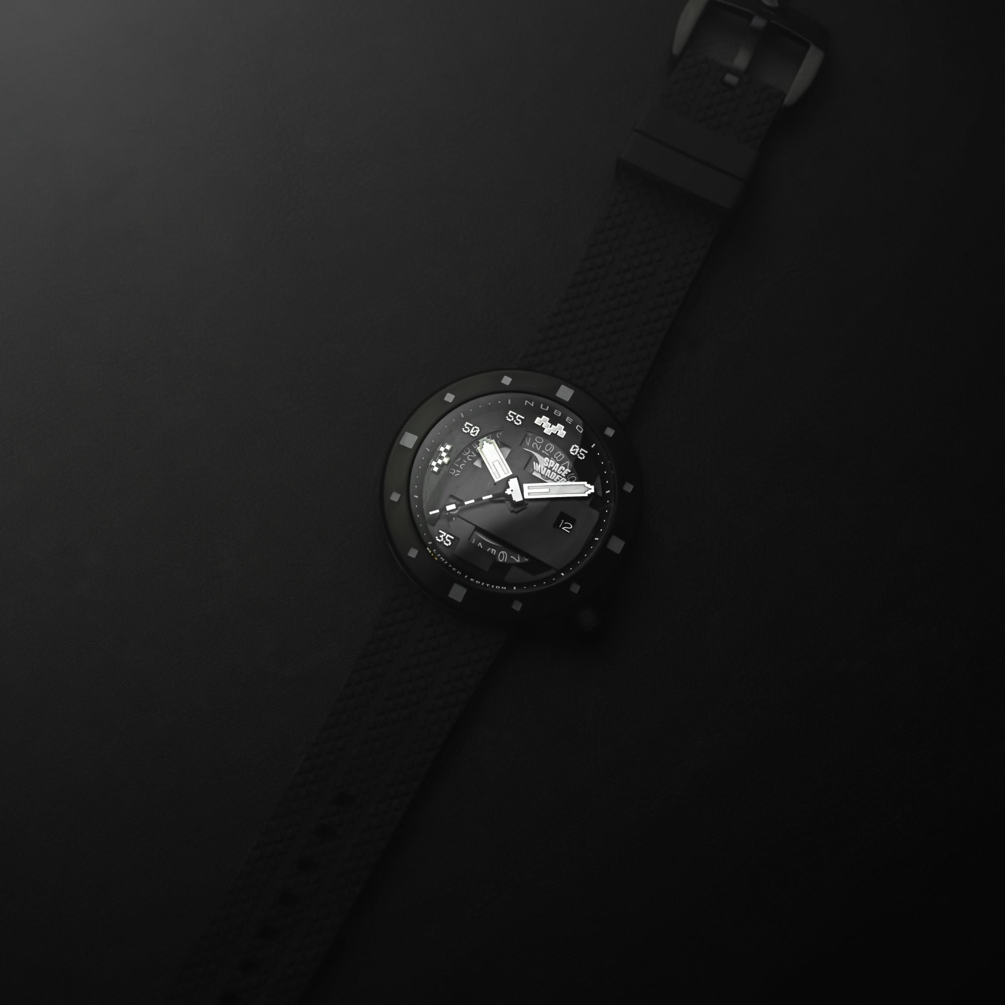 NUBEO Nubeo Cassini Automatic Space Invaders Limited Edition Galactic Shadow Men's Watch NB-6103-05