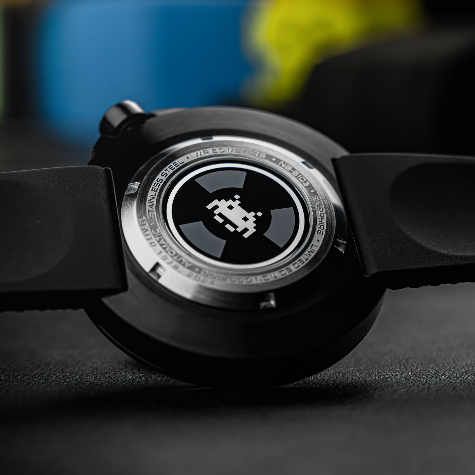 NUBEO Nubeo Cassini Automatic Space Invaders Limited Edition Galactic Shadow Men's Watch NB-6103-05