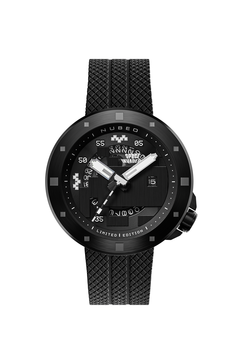 NUBEO Nubeo Cassini Automatic Space Invaders Limited Edition Galactic Shadow Men's Watch NB-6103-05