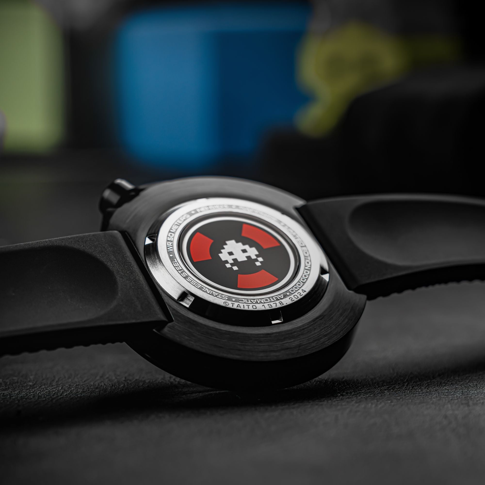NUBEO Nubeo Cassini Automatic Space Invaders Limited Edition Eclipse Red Men's Watch NB-6103-08