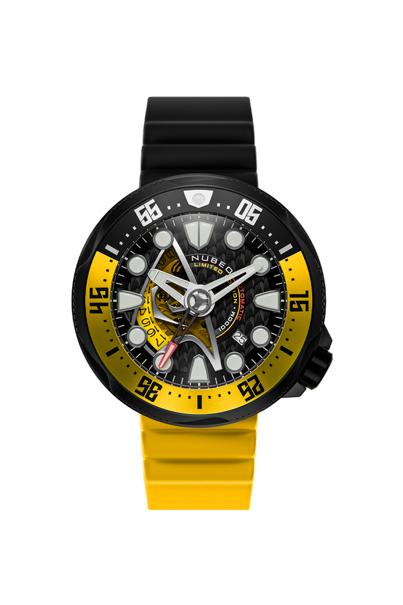 NUBEO Nubeo Ventana Automatic Star Trek Starfleet Limited Edition Command Yellow Men's Watch NB-6104-01