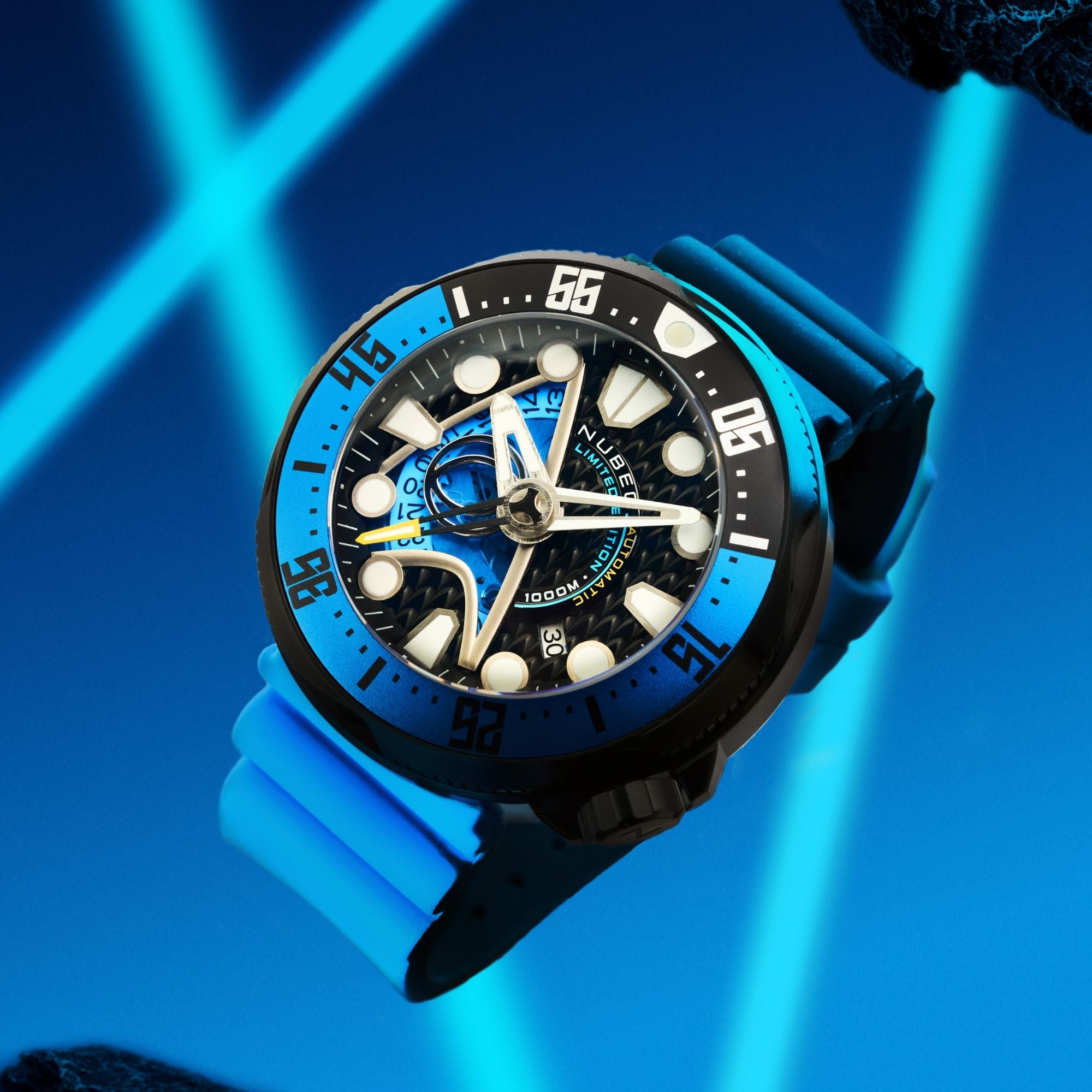 NUBEO Nubeo Ventana Automatic Star Trek Starfleet Limited Edition Science Blue Men's Watch NB-6104-02