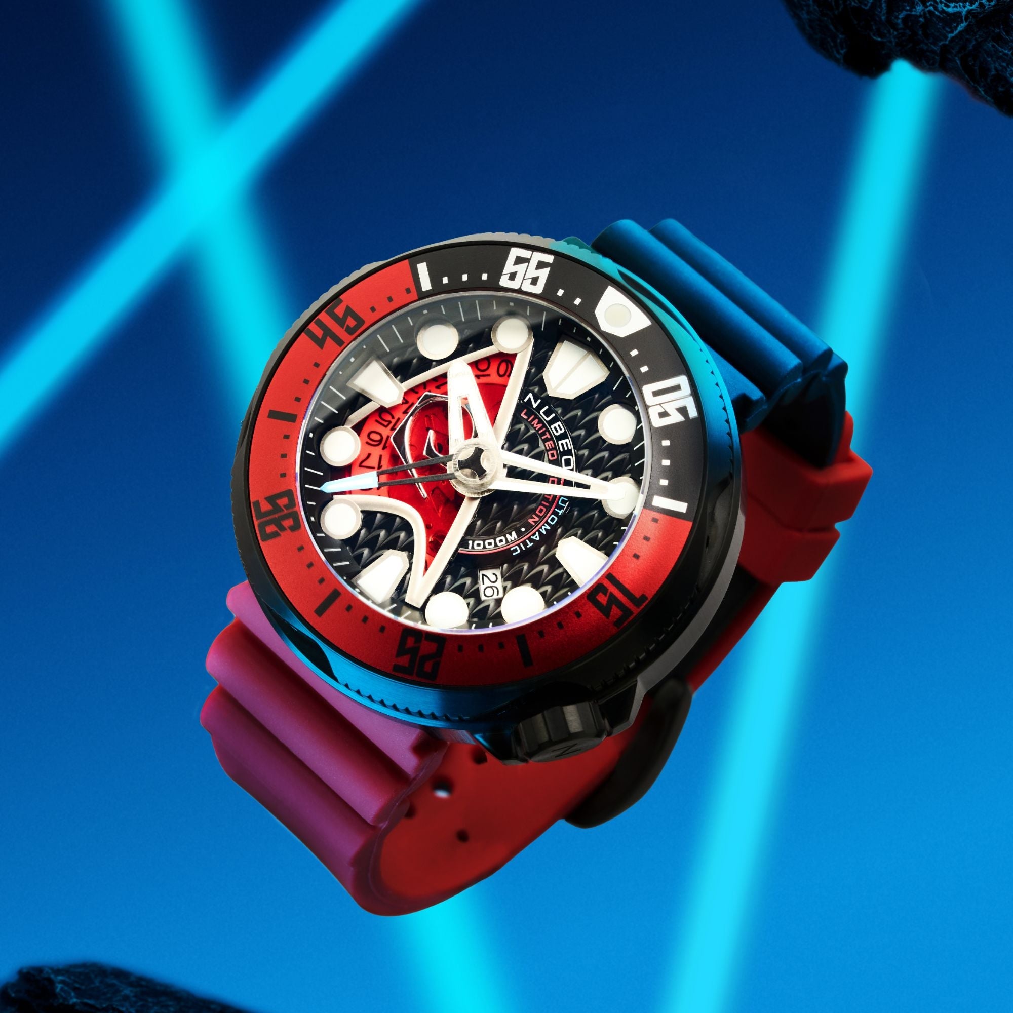 NUBEO Nubeo Ventana Automatic Star Trek Starfleet Limited Edition Ops Red Men's Watch NB-6104-03