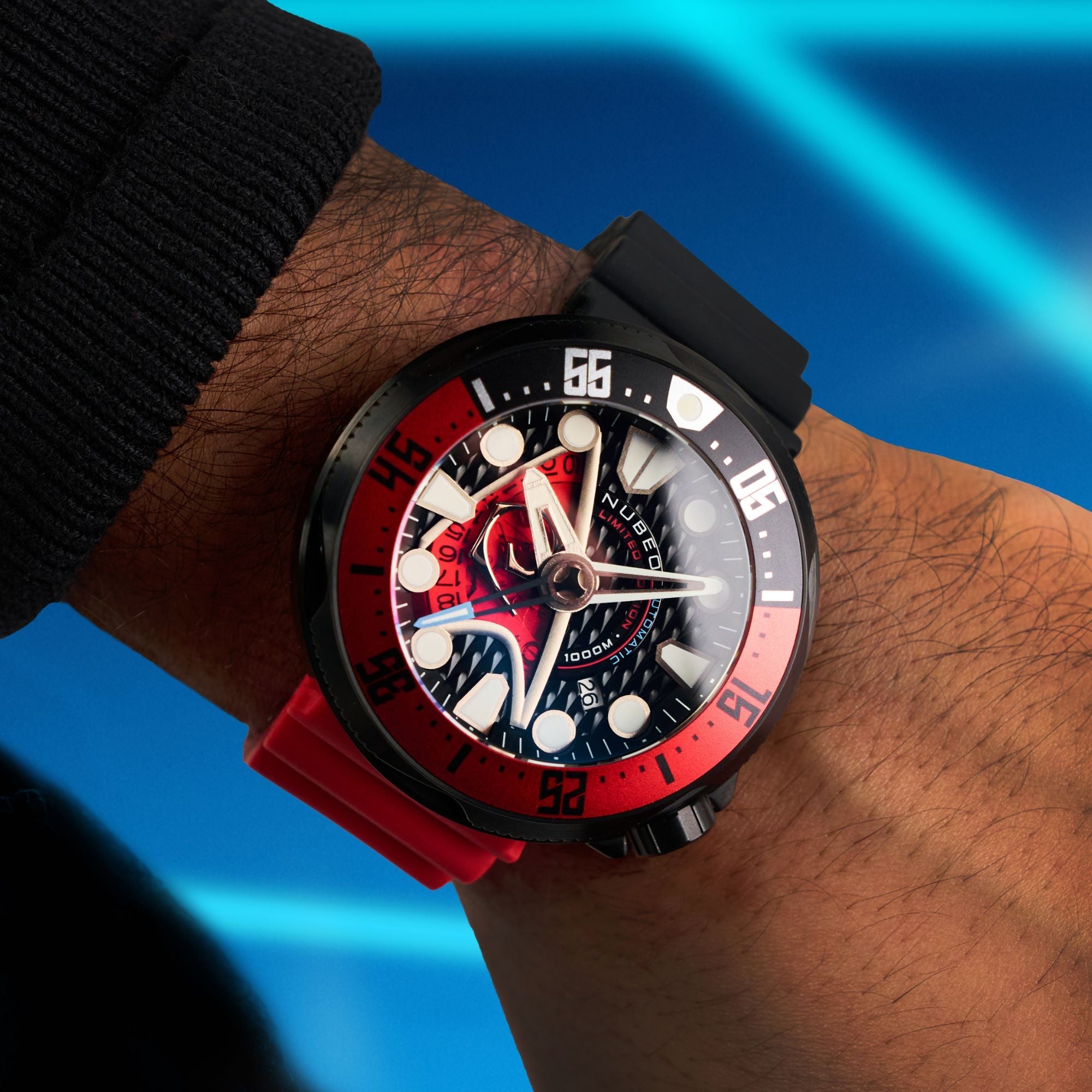 NUBEO Nubeo Ventana Automatic Star Trek Starfleet Limited Edition Ops Red Men's Watch NB-6104-03