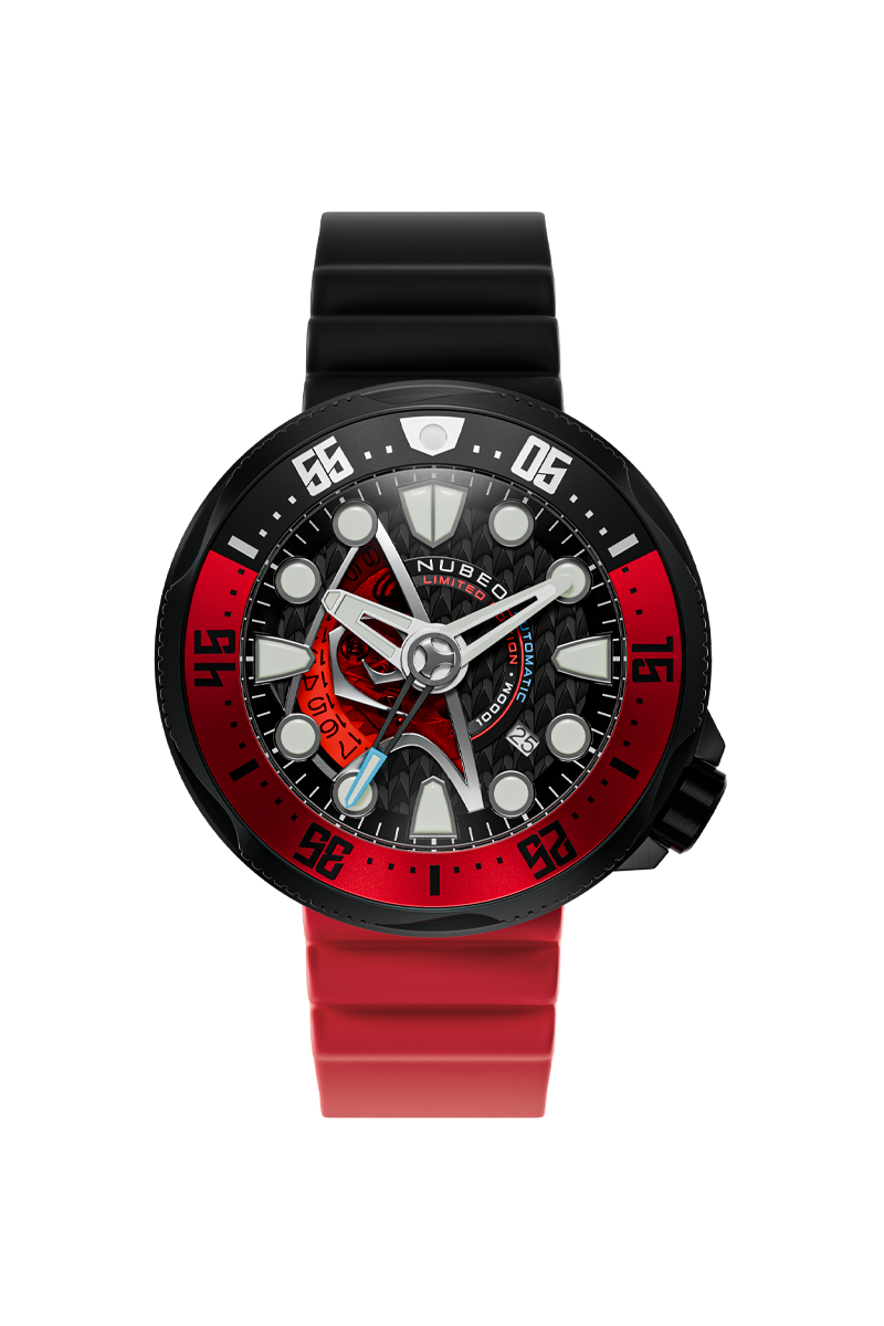NUBEO Nubeo Ventana Automatic Star Trek Starfleet Limited Edition Ops Red Men's Watch NB-6104-03