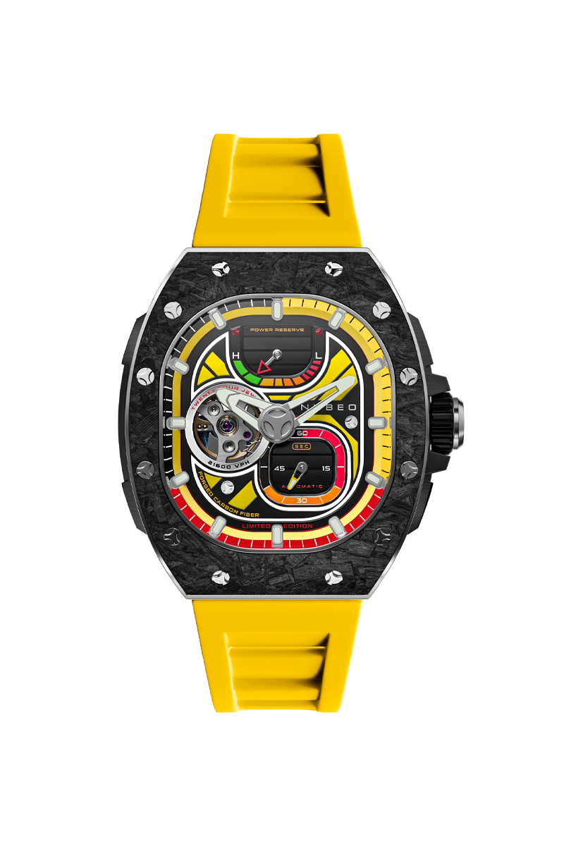 NUBEO Nubeo Viper Automatic Limited Edition Sandstorm Yellow Men's Watch NB-6105-02