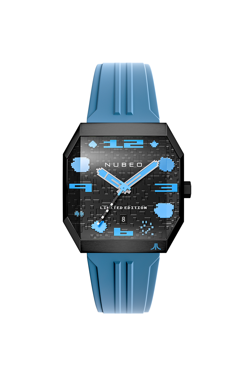 NUBEO Nubeo Console Automatic Atari Asteroids 2600 Limited Edition Nebula Night Men's Watch NB-6112-05