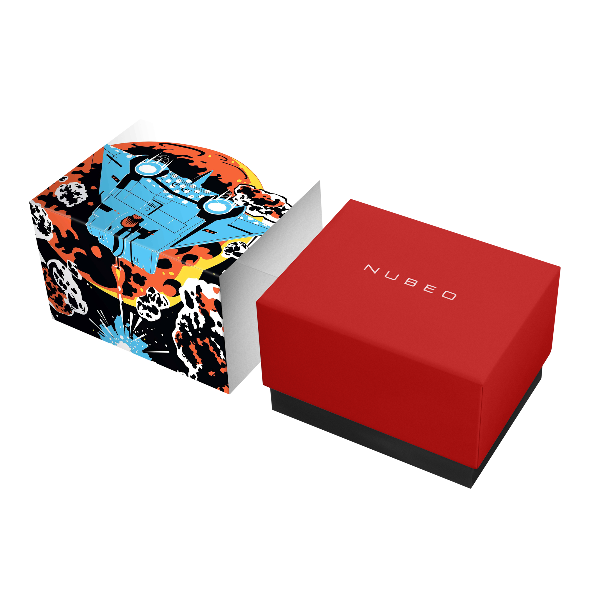 NUBEO Nubeo Console Automatic Atari Asteroids 2600 Limited Edition Fireball Fury Men's Watch NB-6112-04
