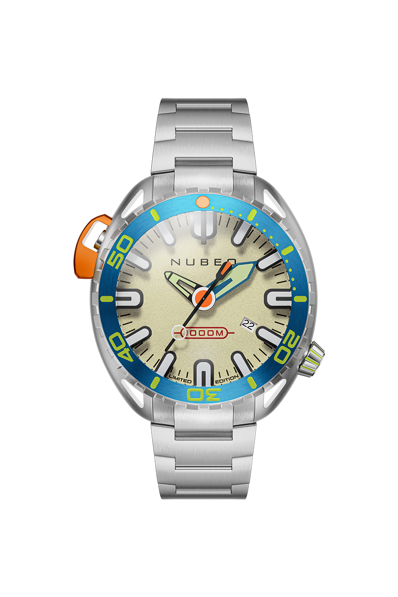 NUBEO Nubeo Aluminaut Automatic Limited Edition Lume Green Men's Watch NB-6115-55