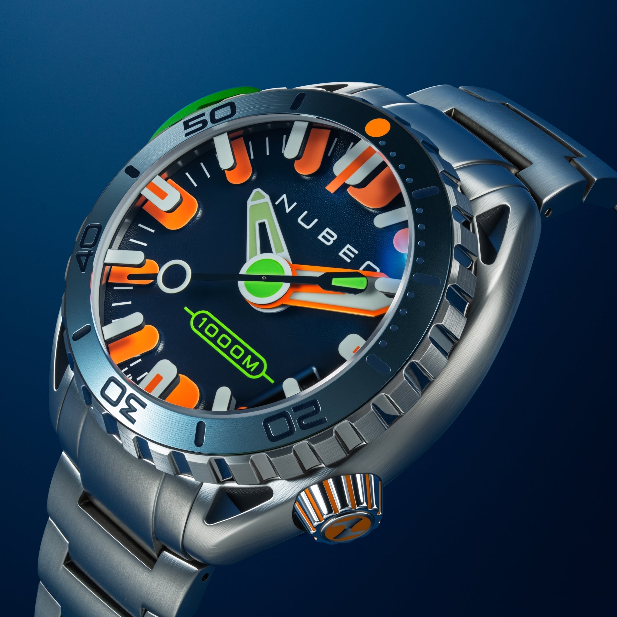 NUBEO Nubeo Aluminaut Automatic Limited Edition Marine Blue Men's Watch NB-6115-66