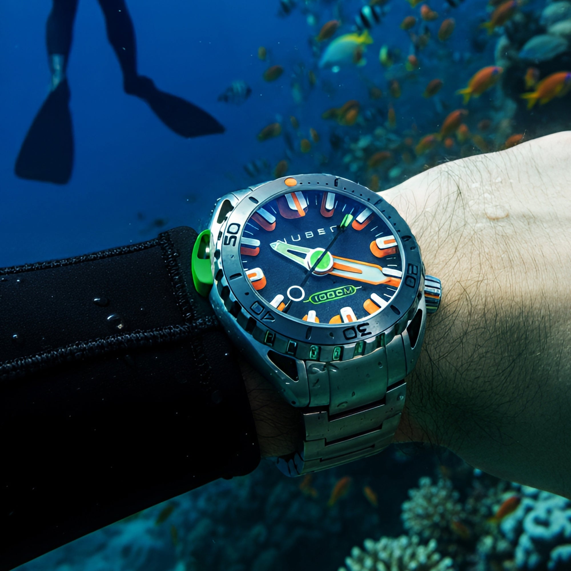 NUBEO Nubeo Aluminaut Automatic Limited Edition Marine Blue Men's Watch NB-6115-66