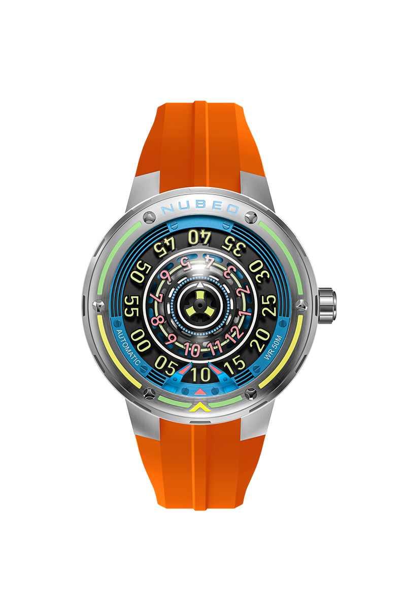 NUBEO Nubeo Orbiter Automatic Limited Edition Solar Blaze Men's Watch NB-6117-06