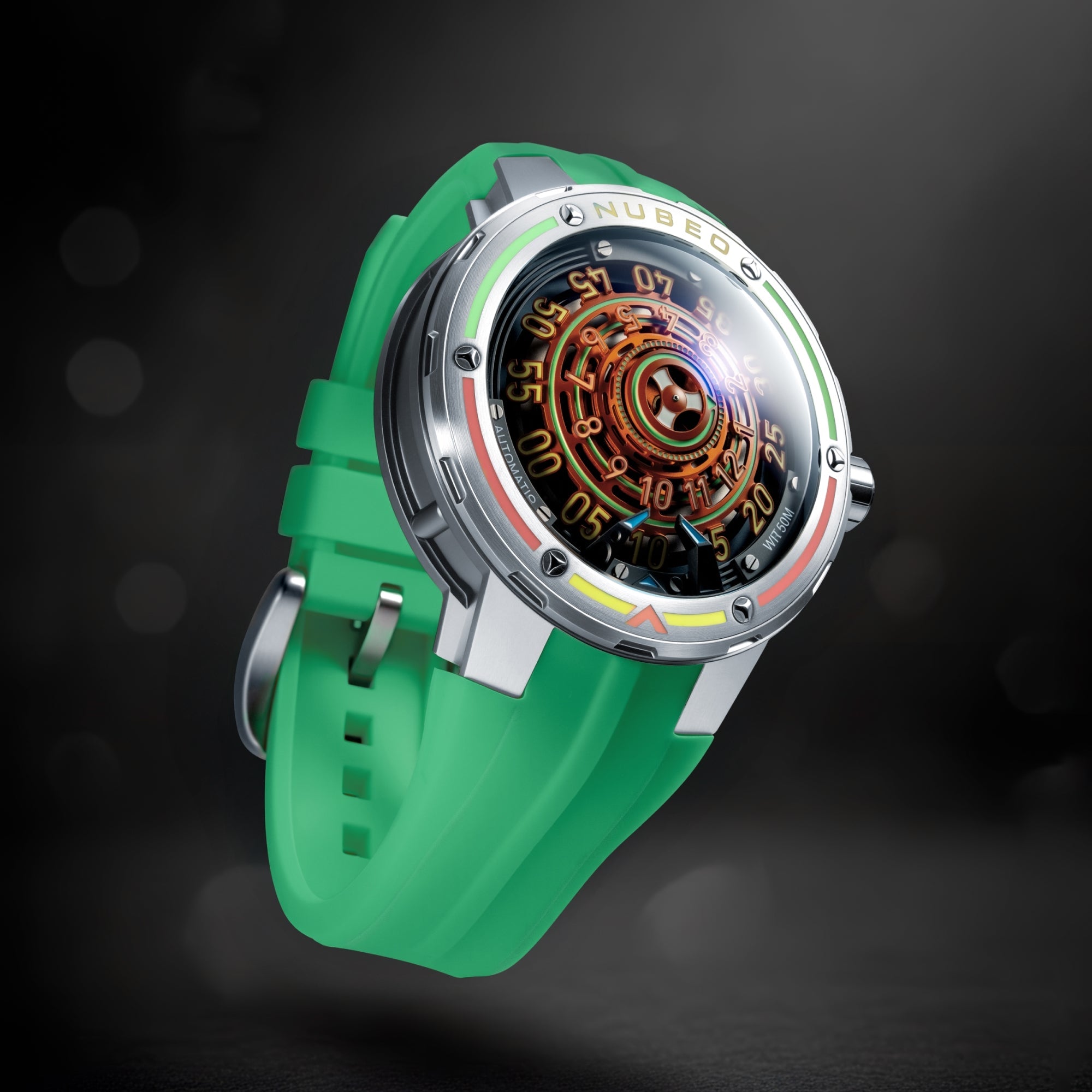 NUBEO Nubeo Orbiter Automatic Limited Edition Cosmic Moss Men's Watch NB-6117-08