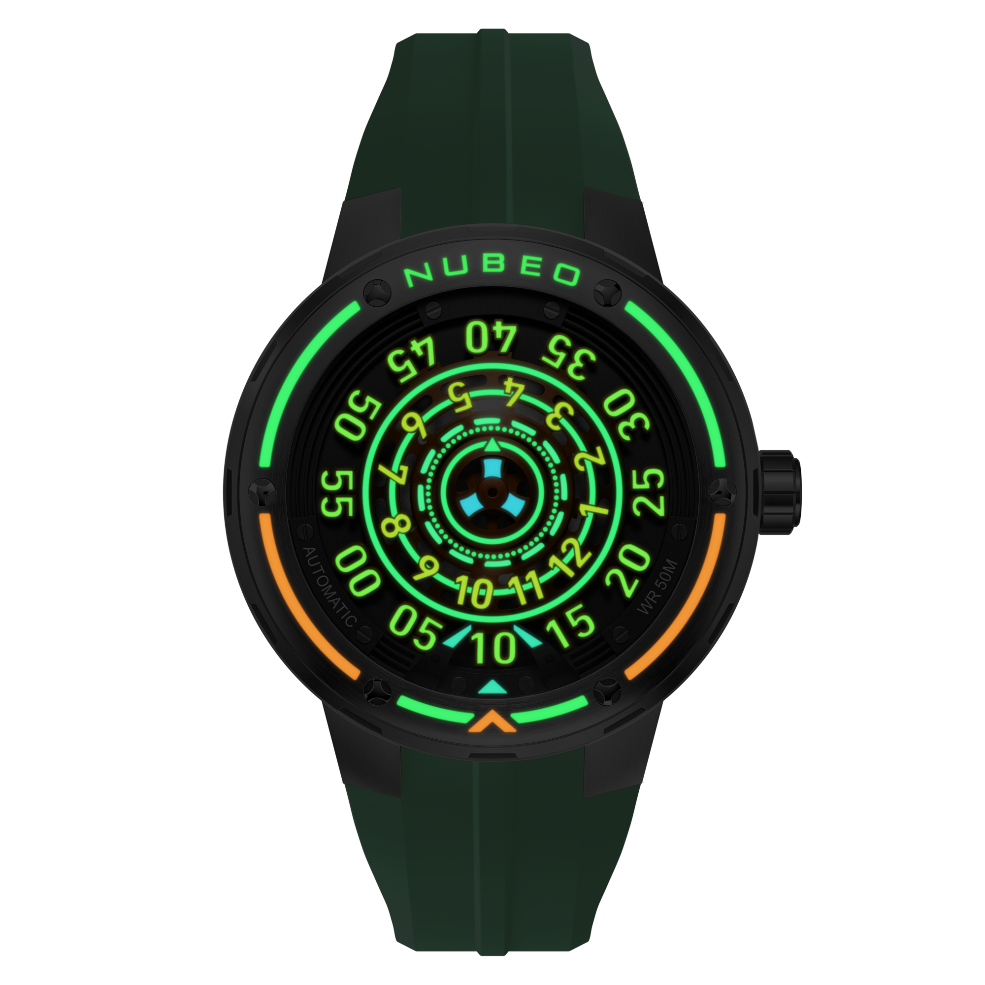 NUBEO Nubeo Orbiter Automatic Limited Edition Cosmic Moss Men's Watch NB-6117-08