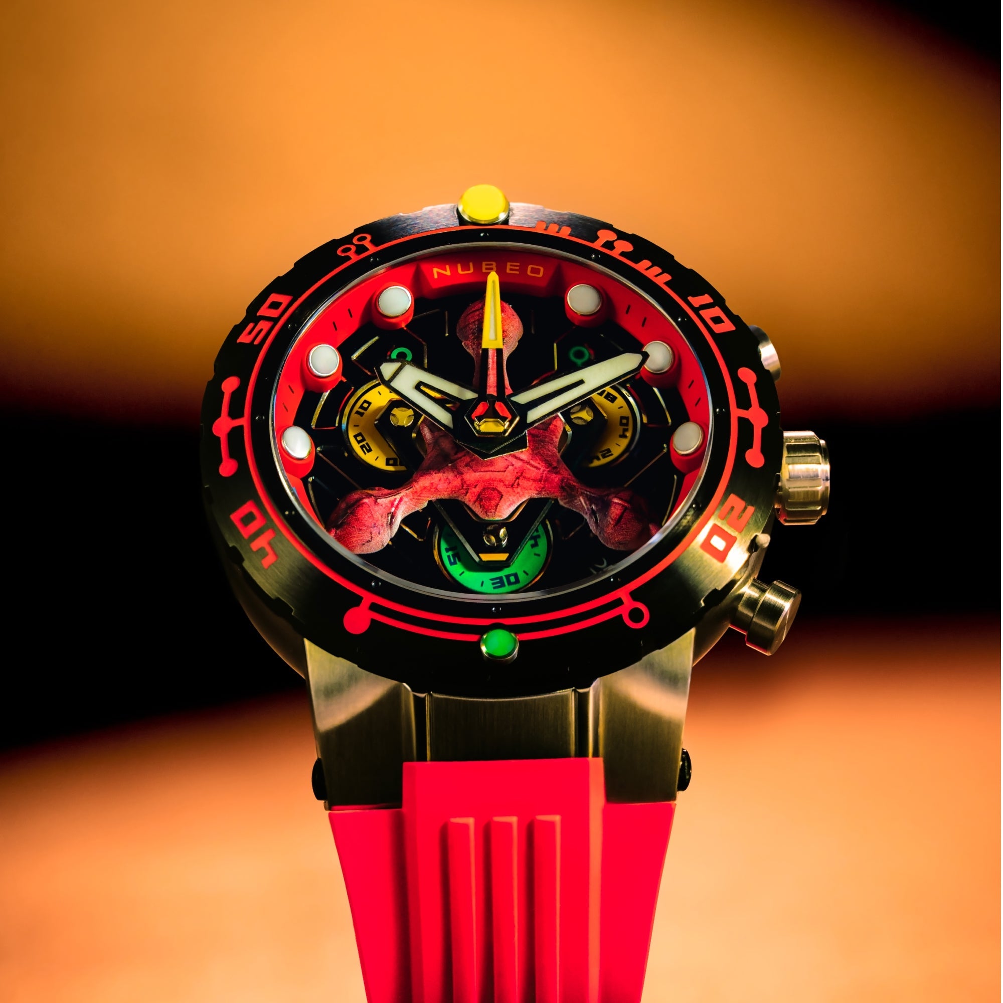 Nubeo Opportunity Chronograph Star Trek First Contact Day Limited Edition Vulcan Ember Men's Watch NB-6119-03
