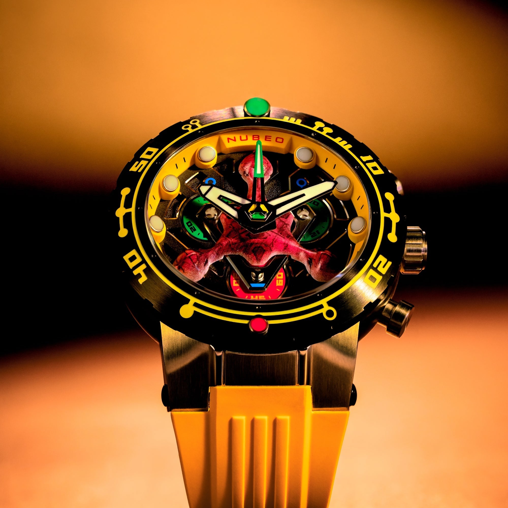 Nubeo Opportunity Chronograph Star Trek First Contact Day Limited Edition Celestial Yellow Men's Watch NB-6119-04
