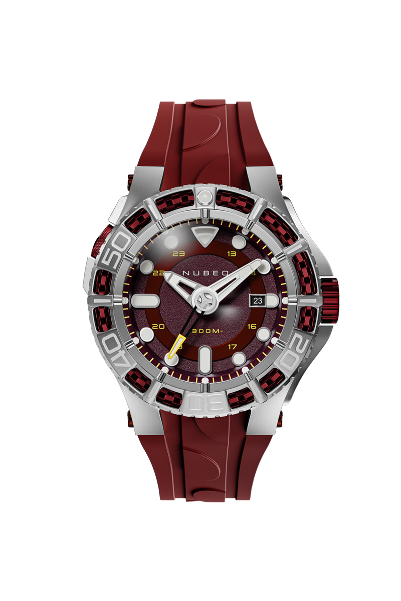 NUBEO Nubeo Manta Automatic Limited Edition Red Tide Men's Watch NB-6120-03