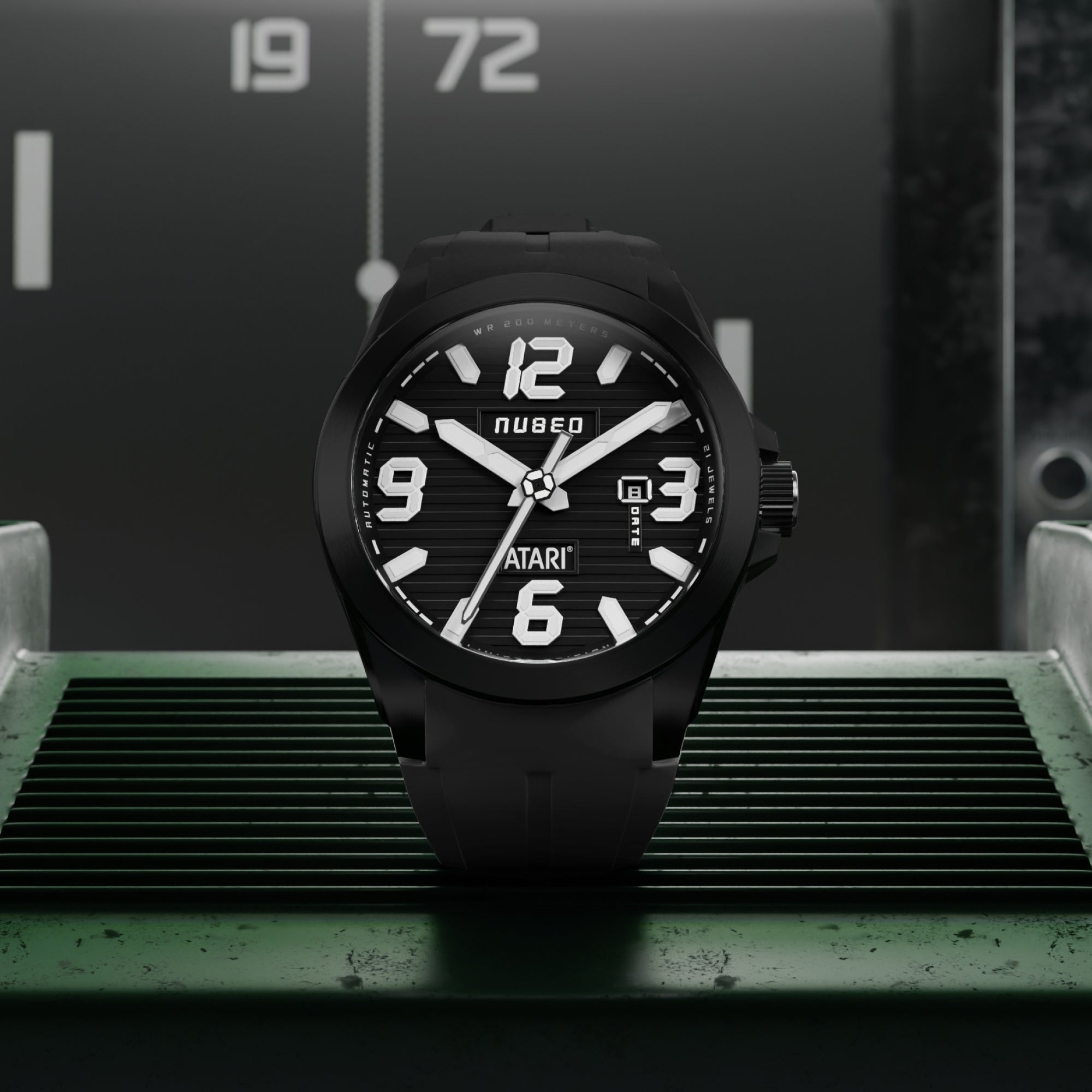 Nubeo Torrent Automatic Atari Rainbow Limited Edition Shadow Console Men's Watch NB-6121-04