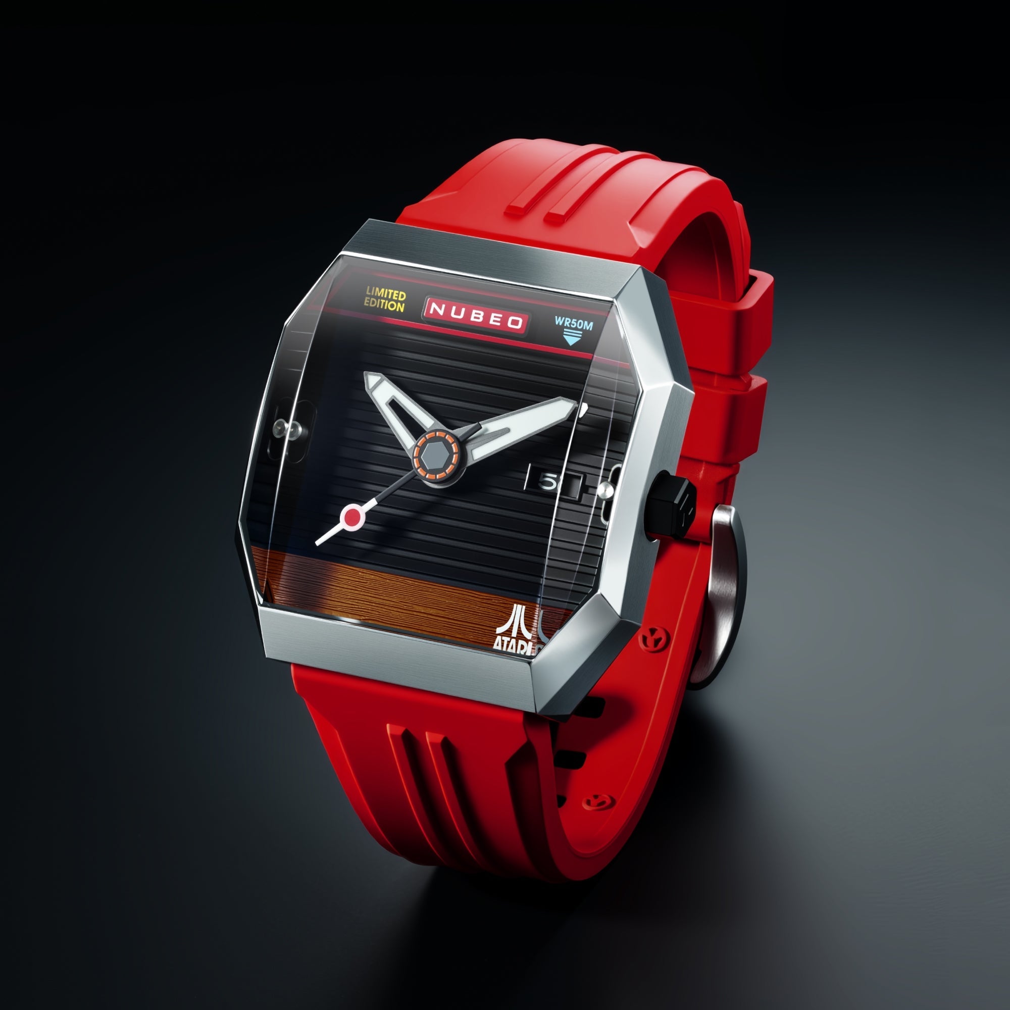 Nubeo Console Automatic Atari 2600 Limited Edition Radiant Ruby Men's Watch NB-6123-02