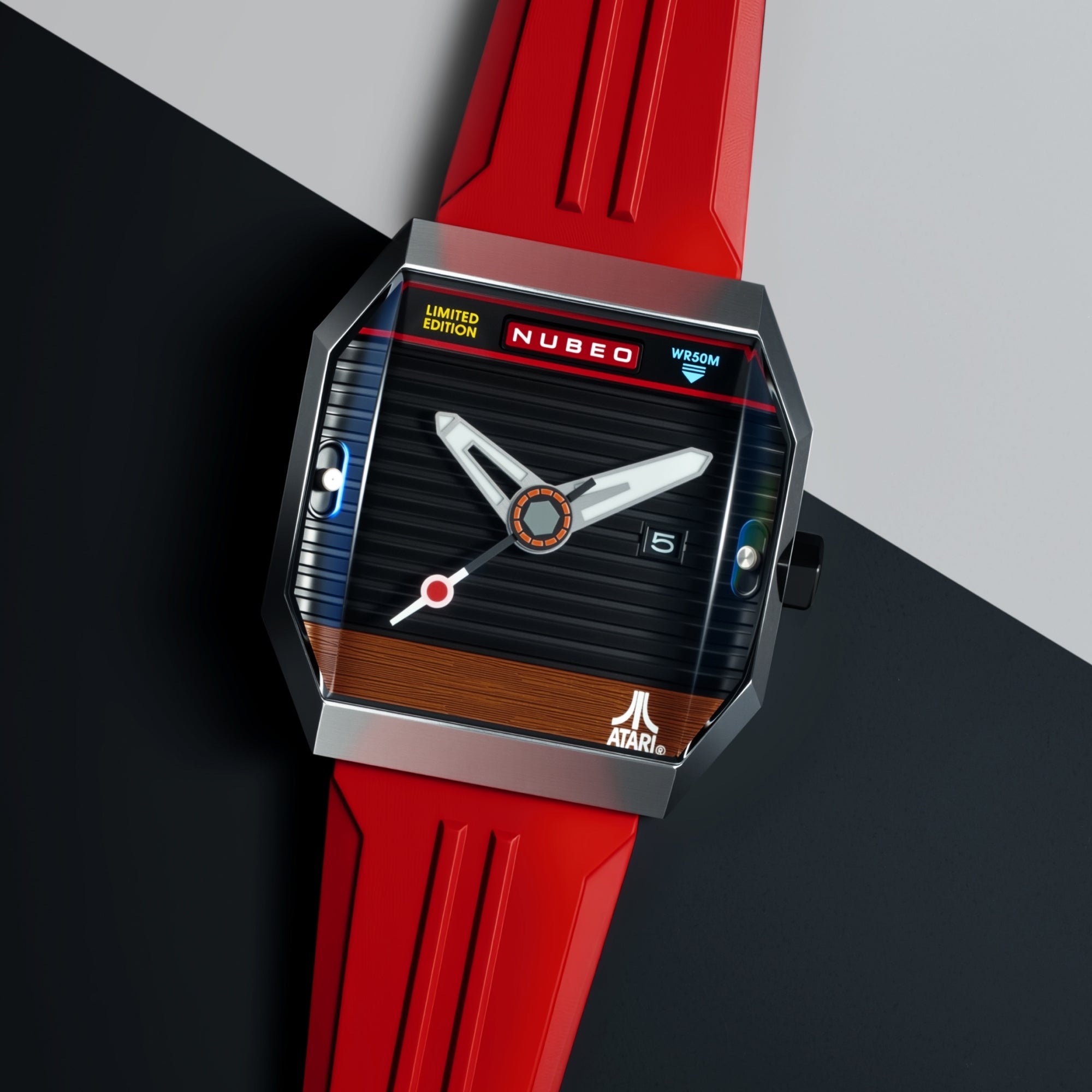 Nubeo Console Automatic Atari 2600 Limited Edition Radiant Ruby Men's Watch NB-6123-02
