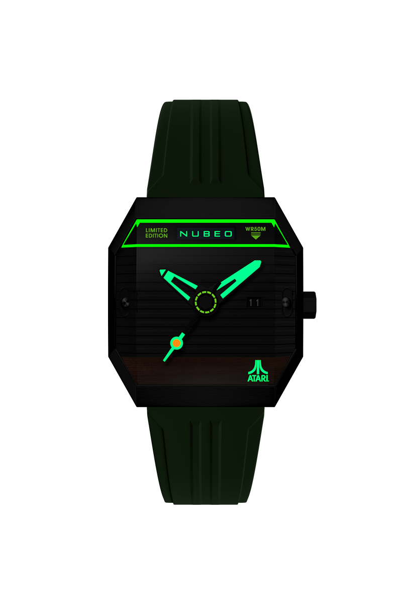 Nubeo Console Automatic Atari 2600 Limited Edition Arcade Forest Men's Watch NB-6123-05